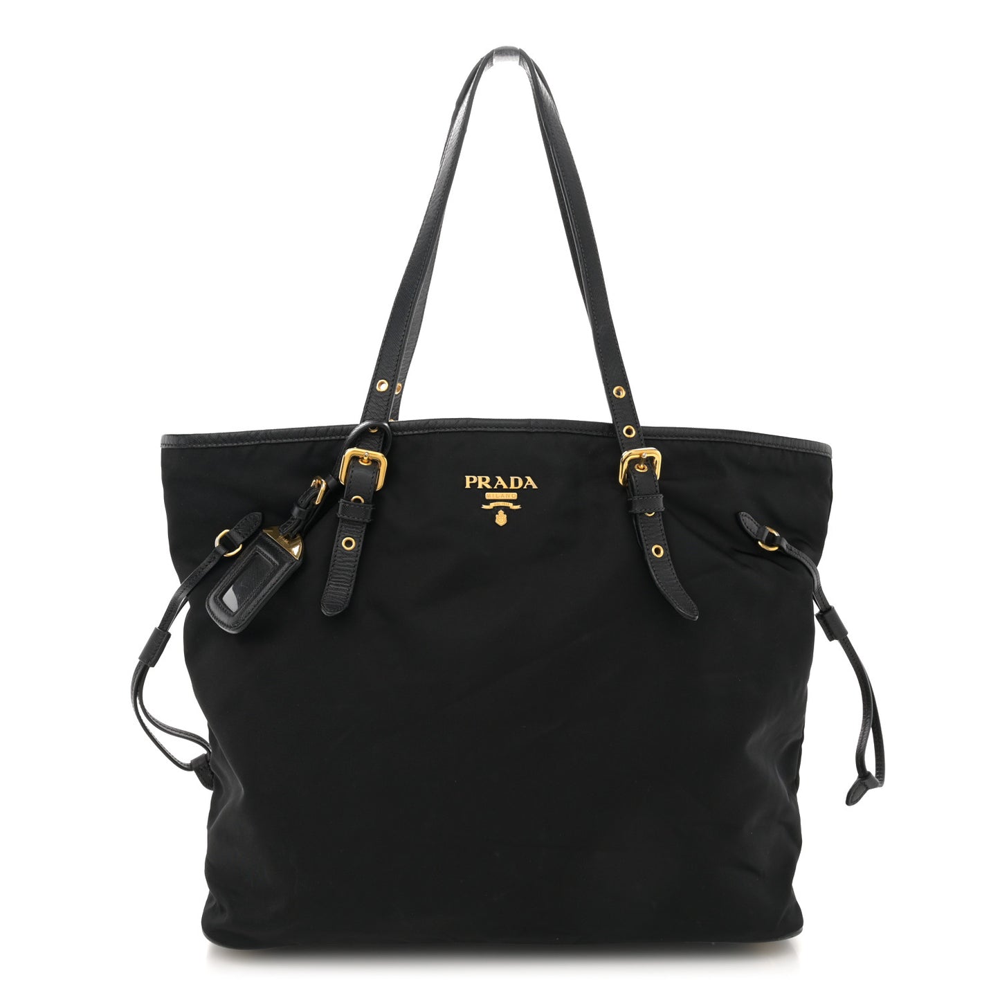 Tessuto Nylon Saffiano Tote Black