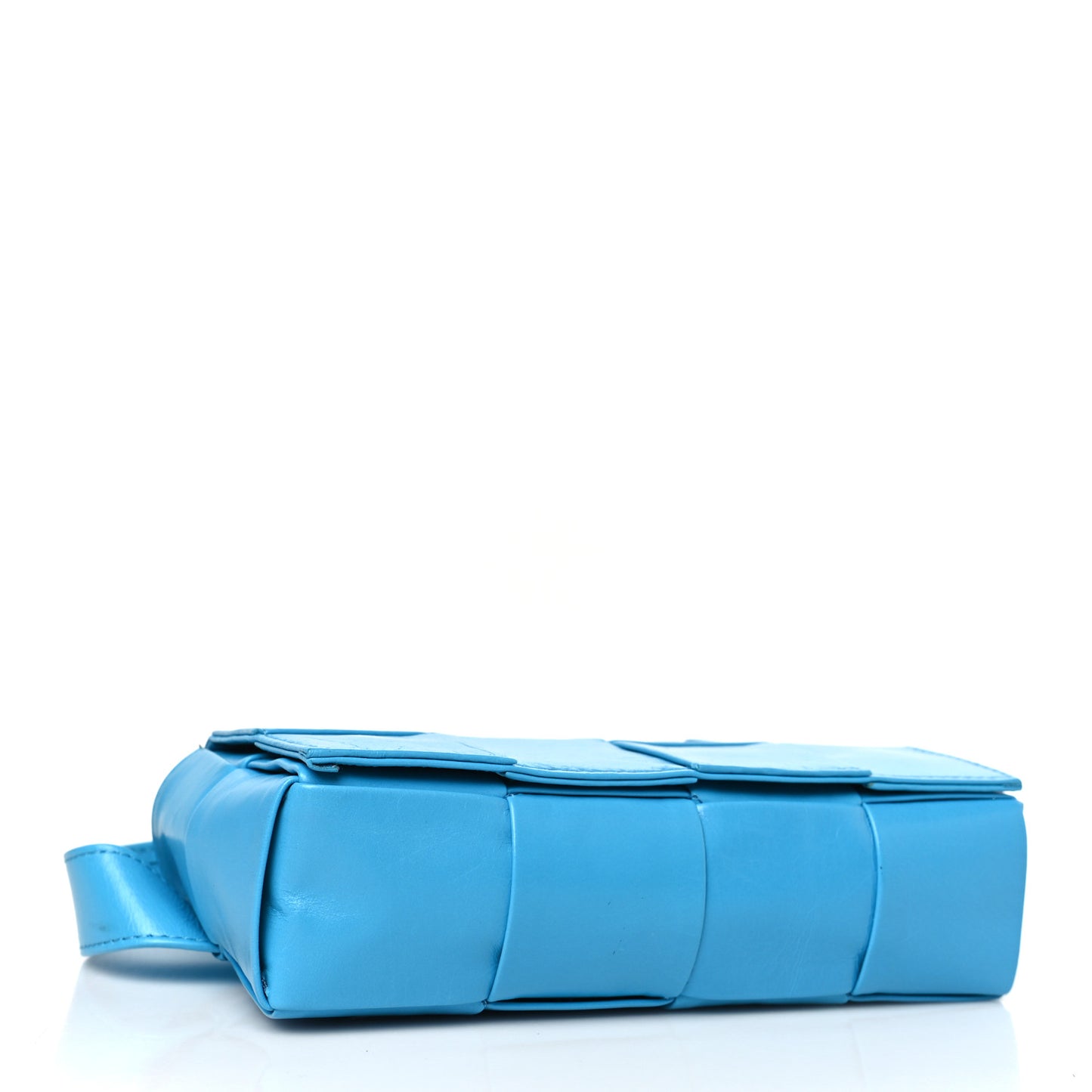 Paper Calfskin Intrecciato Cassette Belt Bag Pool