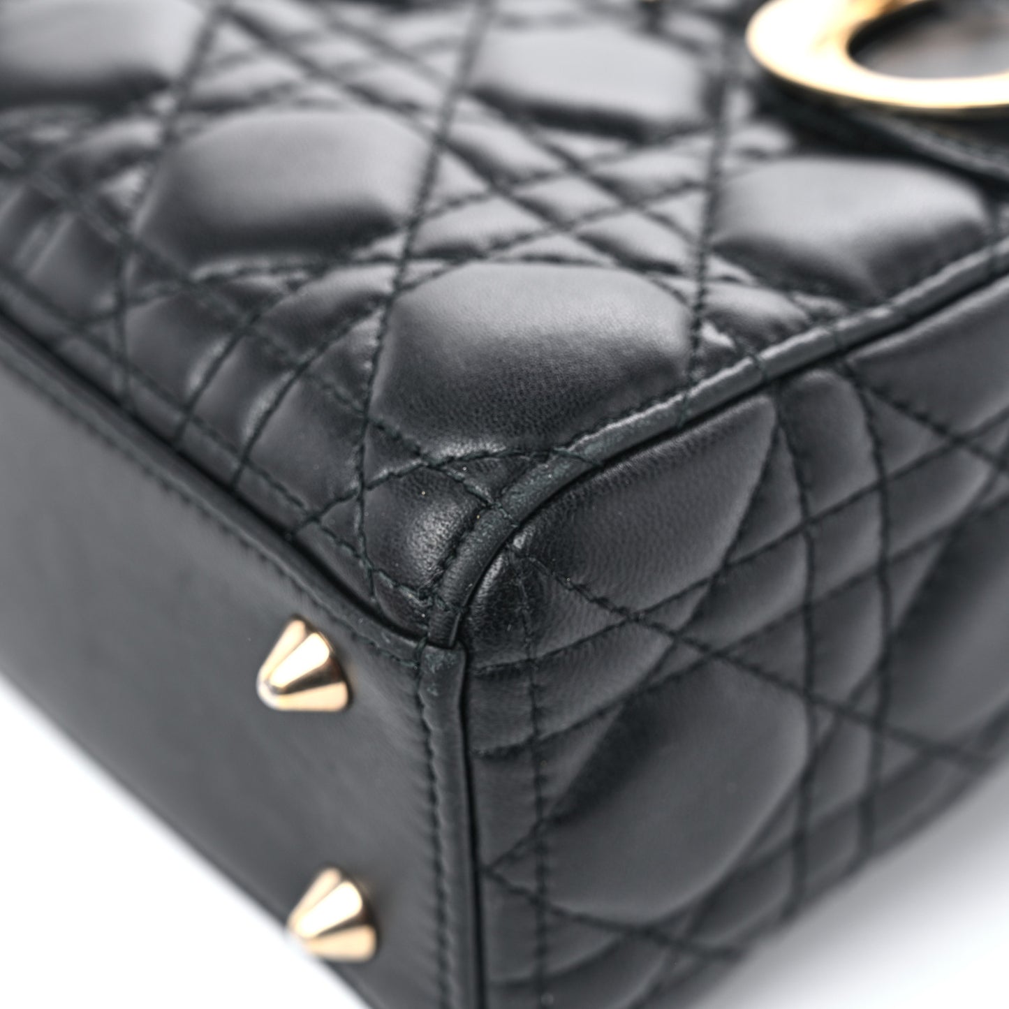 Lambskin Cannage Small My ABCDior Lady Dior Black