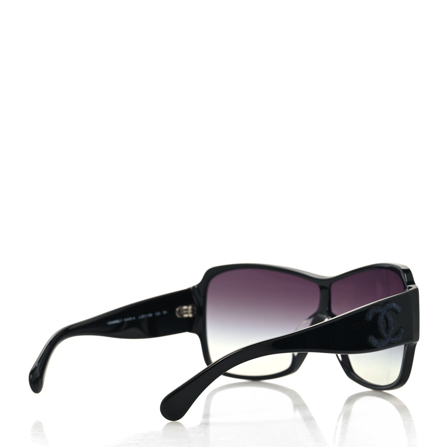 Acetate Shield Sunglasses 5449-A Black