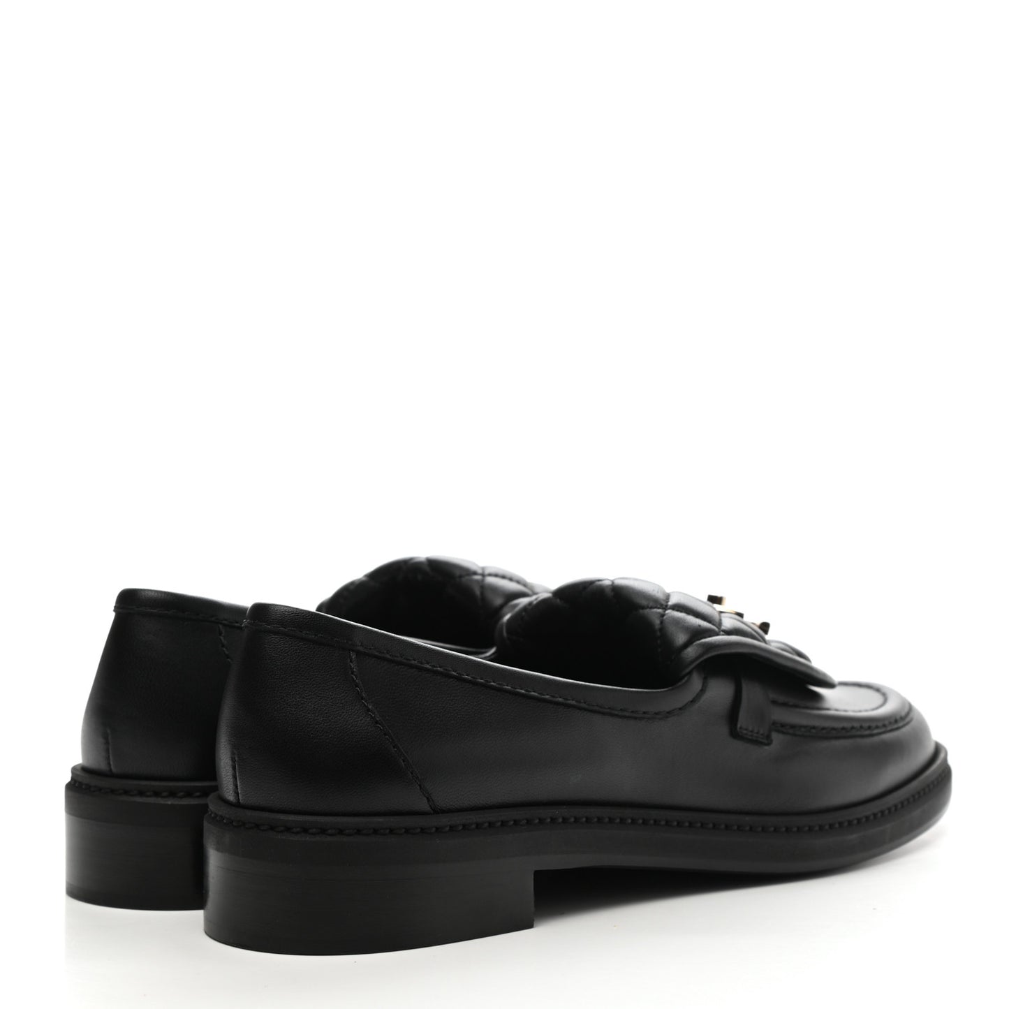 Lambskin Quilted CC Turnlock Loafers 41 Black