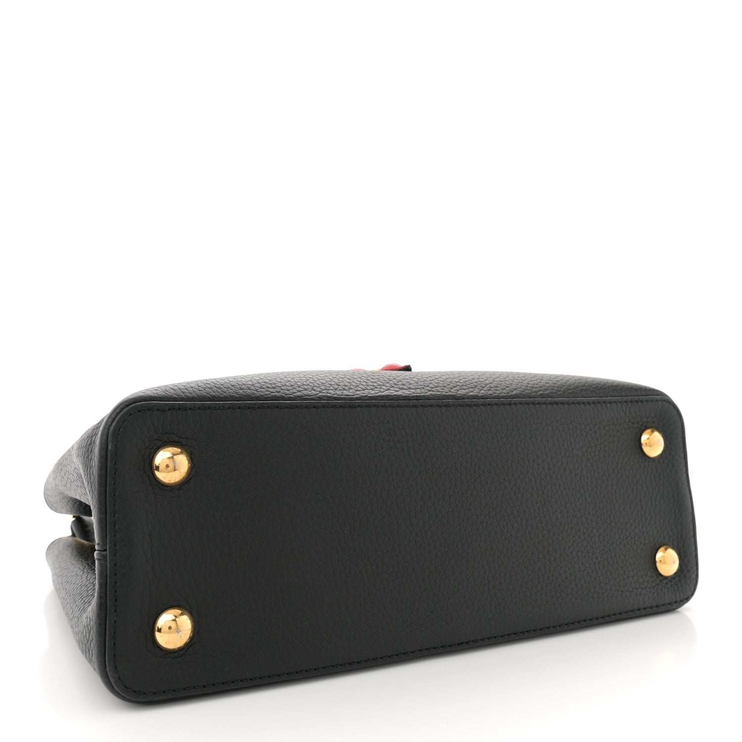 Louis Vuitton Taurillon Mechanical Flowers Smile Capucines PM Black 4 of 12