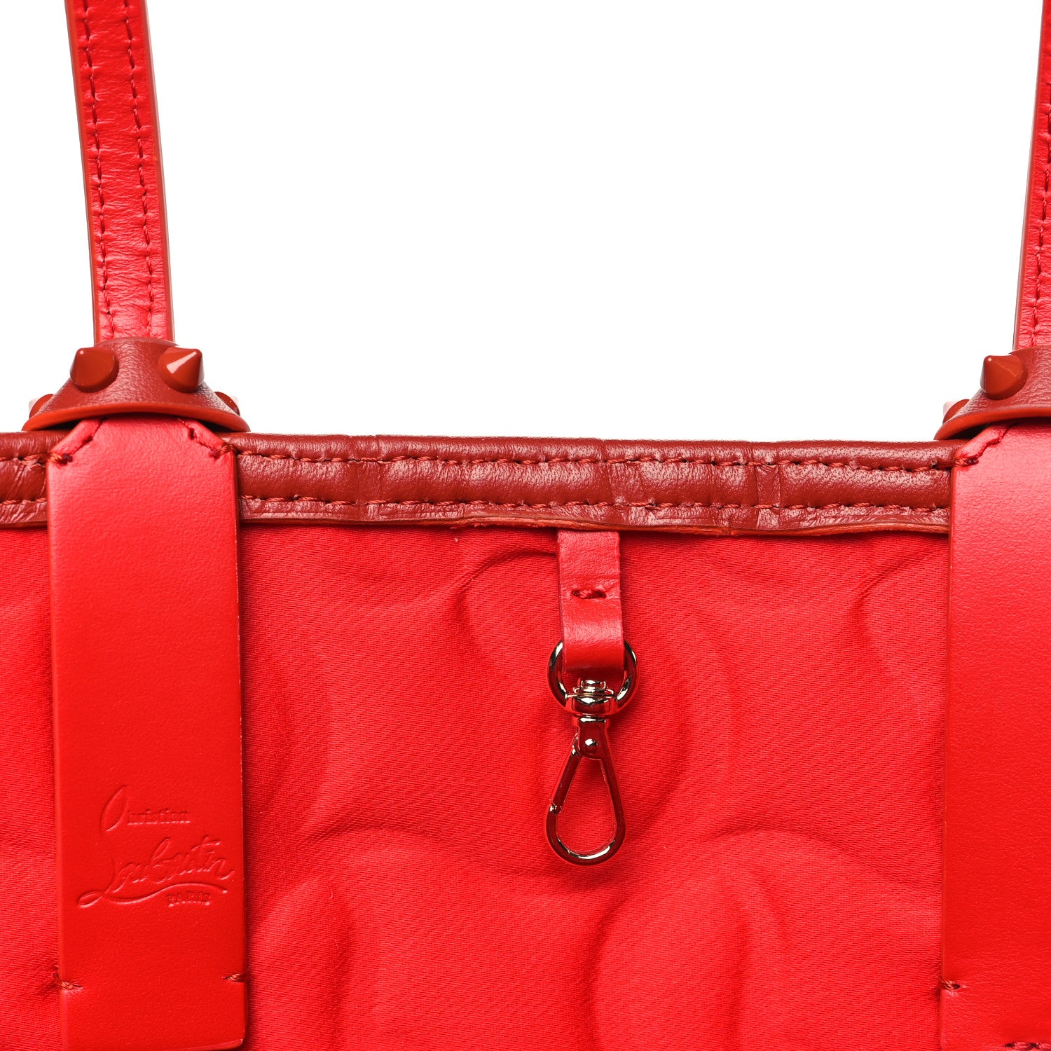 Christian Louboutin Nappa Embossed East West Cabata Tote Rouquine 10 of 10