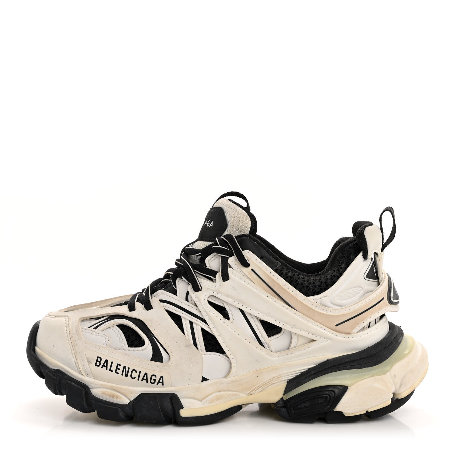 Balenciaga Rubber Mesh Bi-Color Mens Track.2 Open Sneakers 36
