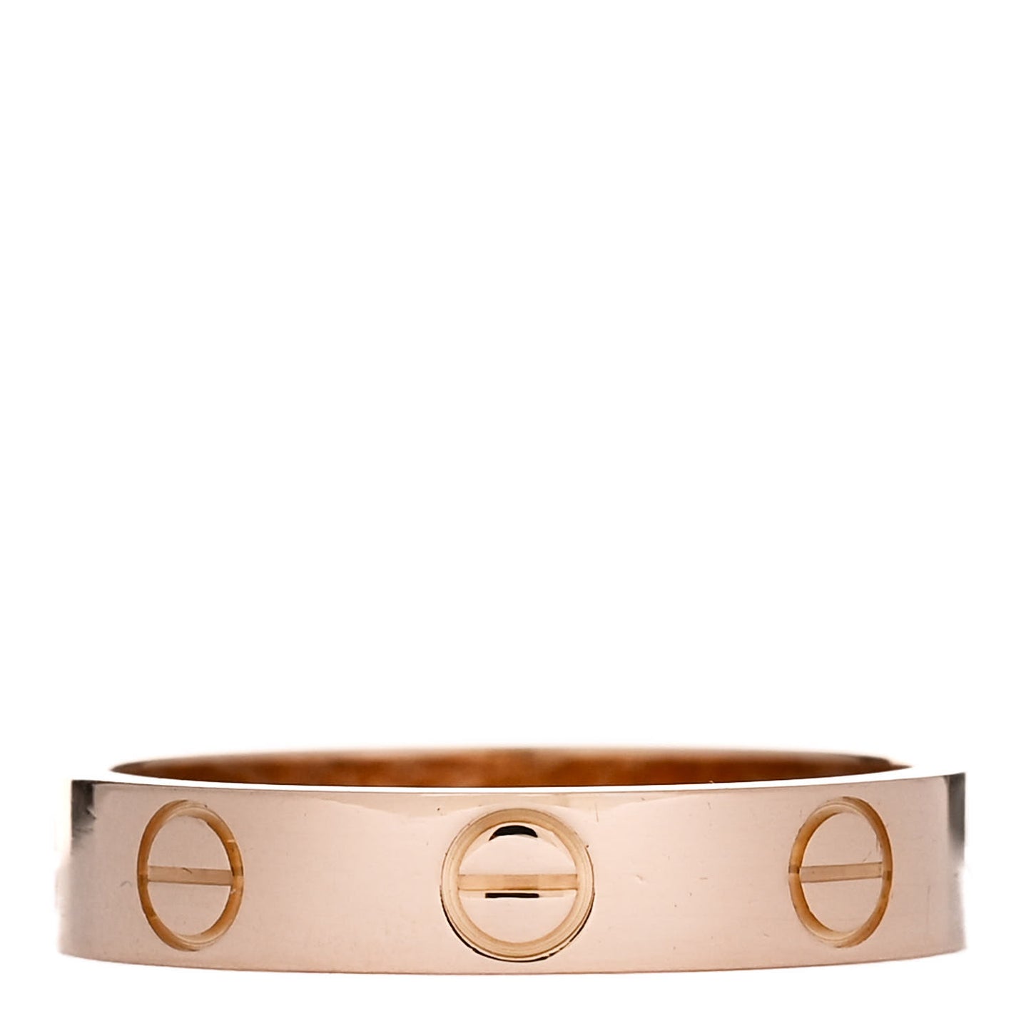 18K Pink Gold 3.5mm LOVE Wedding Band Ring 49 5
