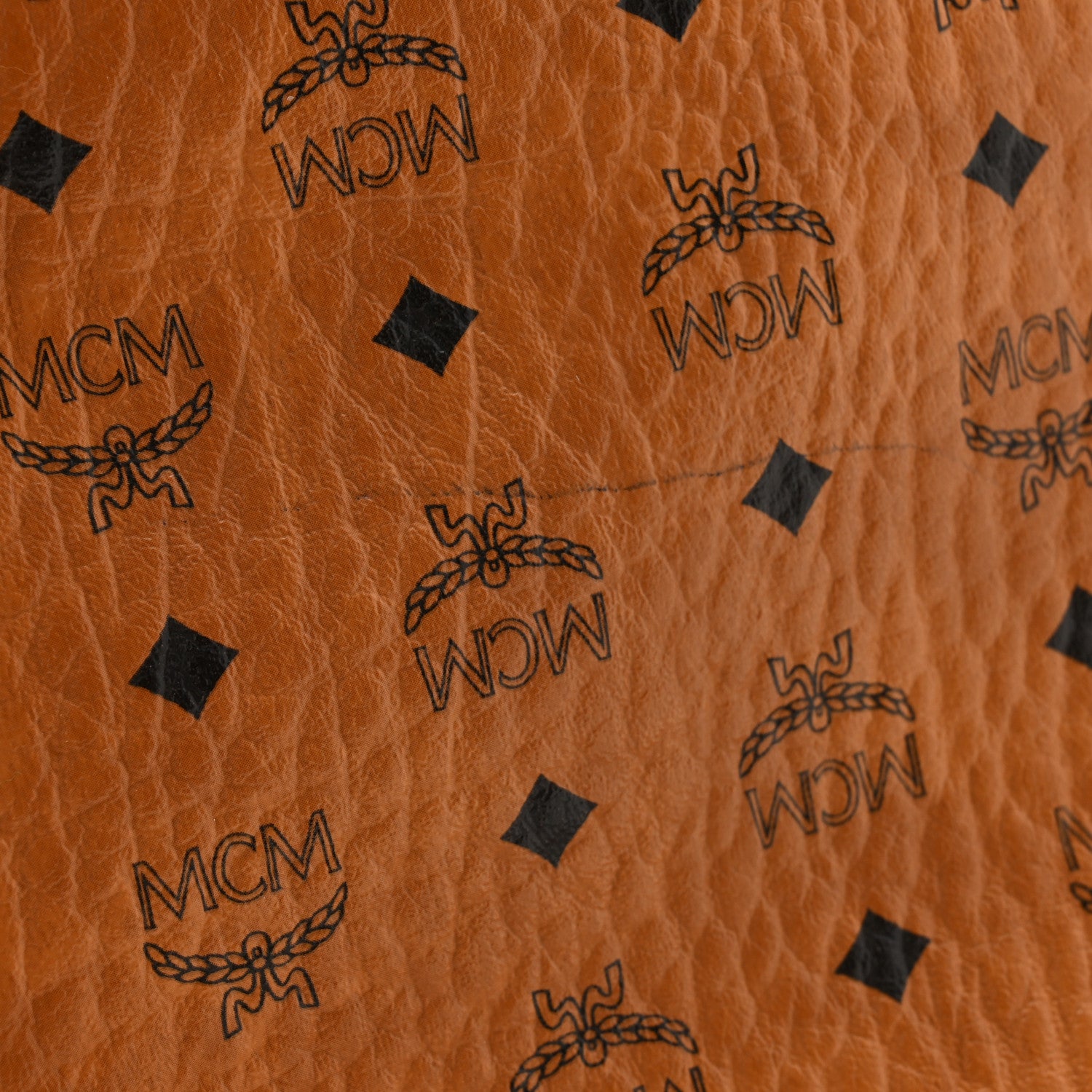 MCM Visetos Medium Crossbody Pouch Cognac 11 of 12