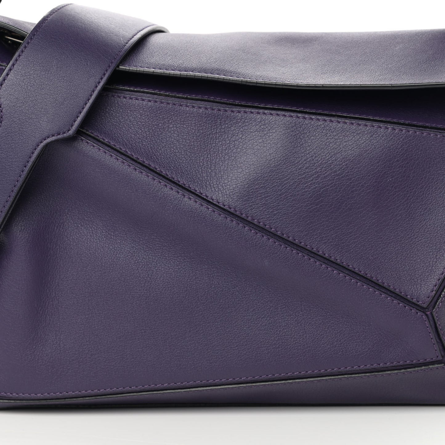 Calfskin Medium Puzzle Bag Purple