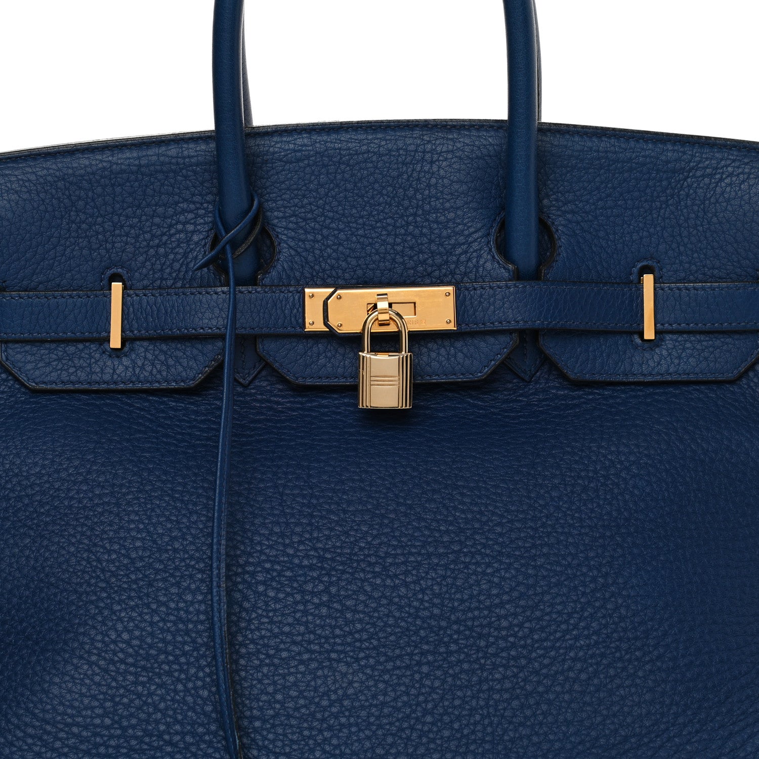 Hermes Taurillon Clemence Birkin 35 Bleu Brighton 8 of 21