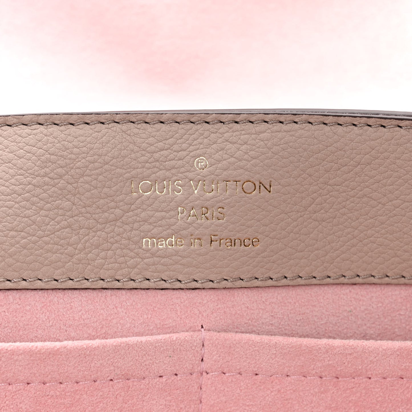 Soft Calfskin Lockme Ever MM Greige