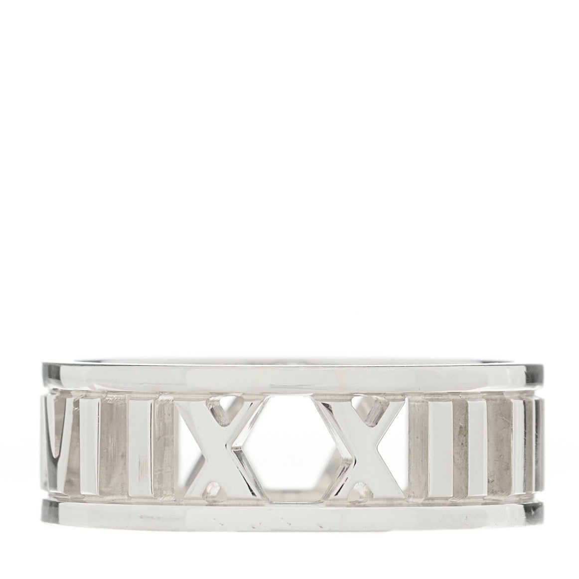 Tiffany Sterling Silver Wide Atlas Open Ring 55 7.25 1 of 5