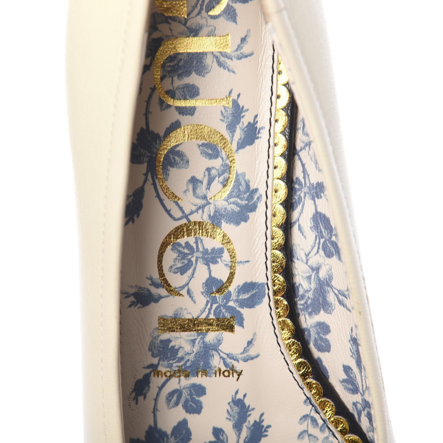 Calfskin Web Bow Womens Ballet Flats 37.5 Black Vintage White