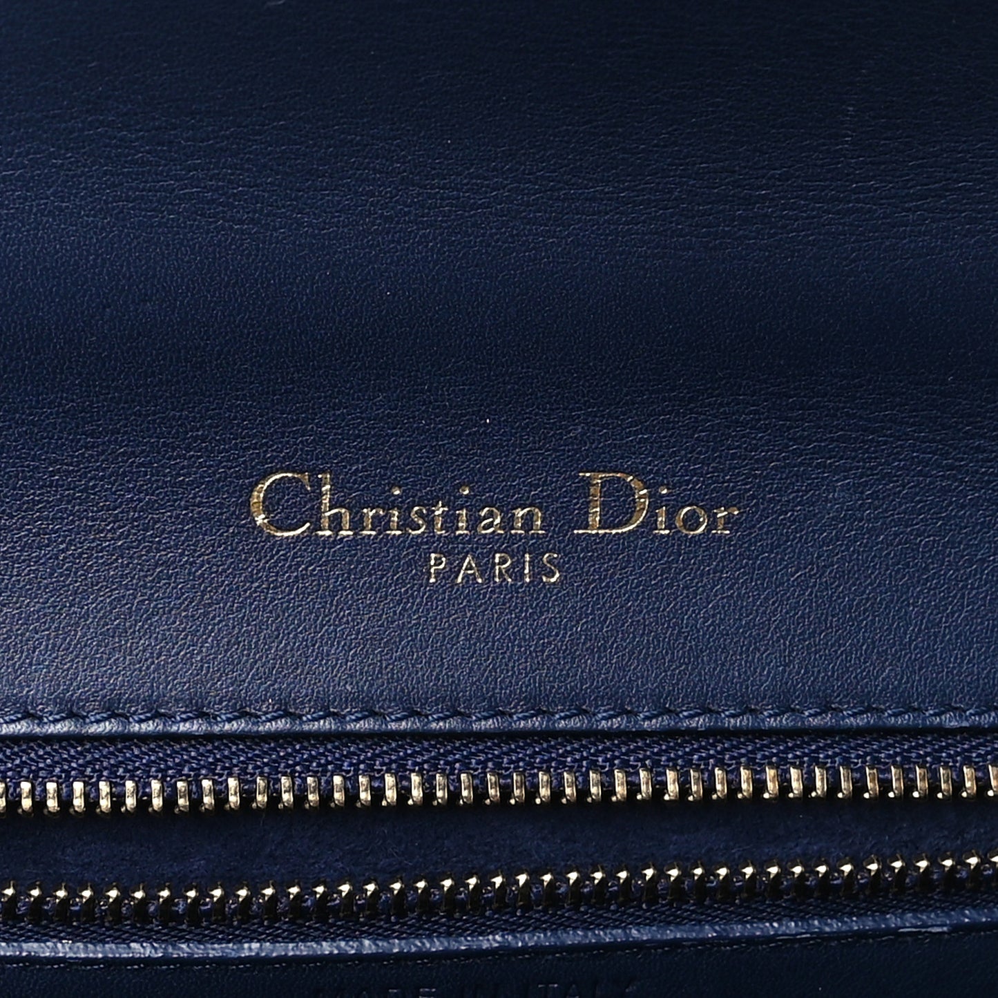 Lambskin Studded Medium Diorama Flap Bag Navy Blue