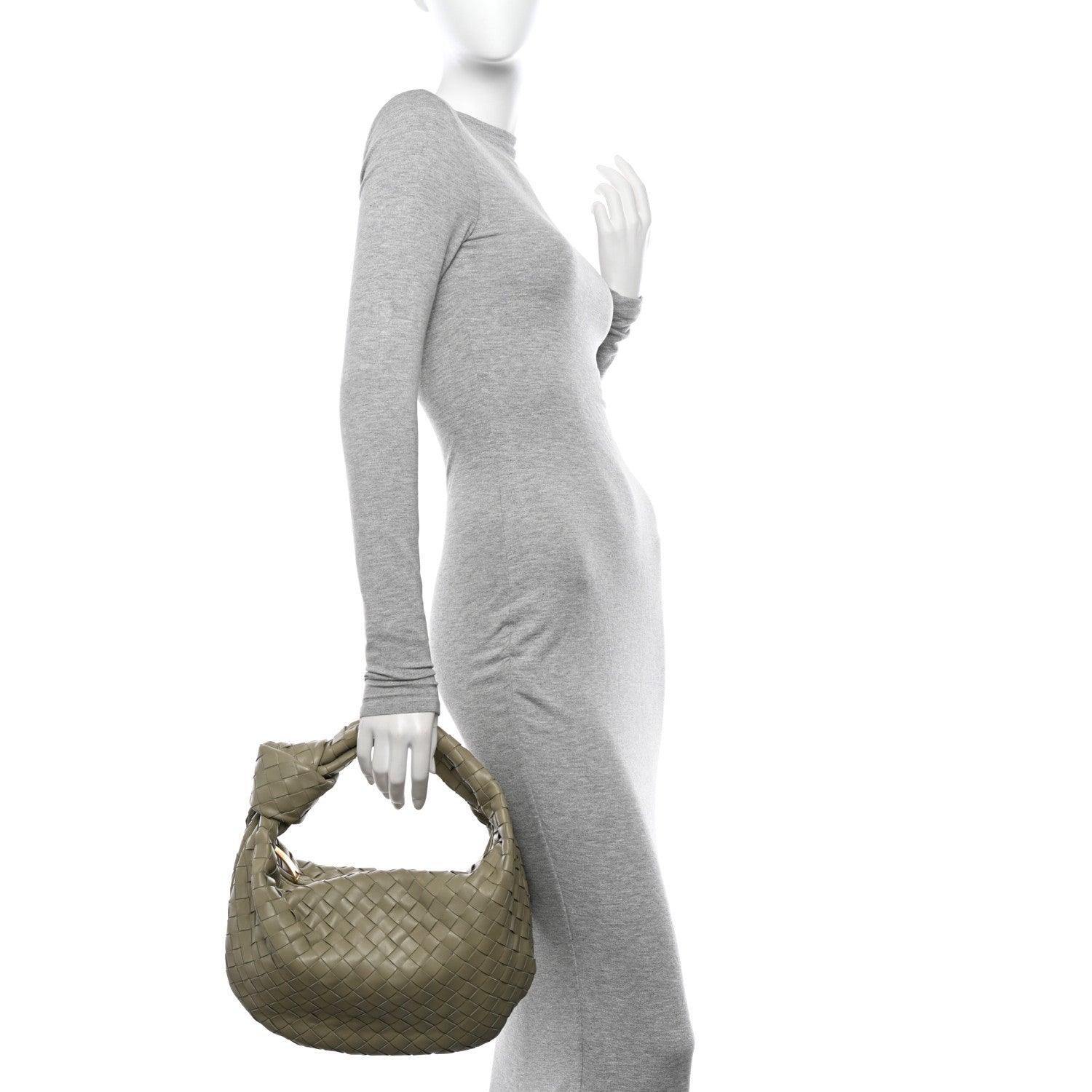 Bottega Veneta Nappa Intrecciato Teen Jodie Hobo Travertine 2 of 11