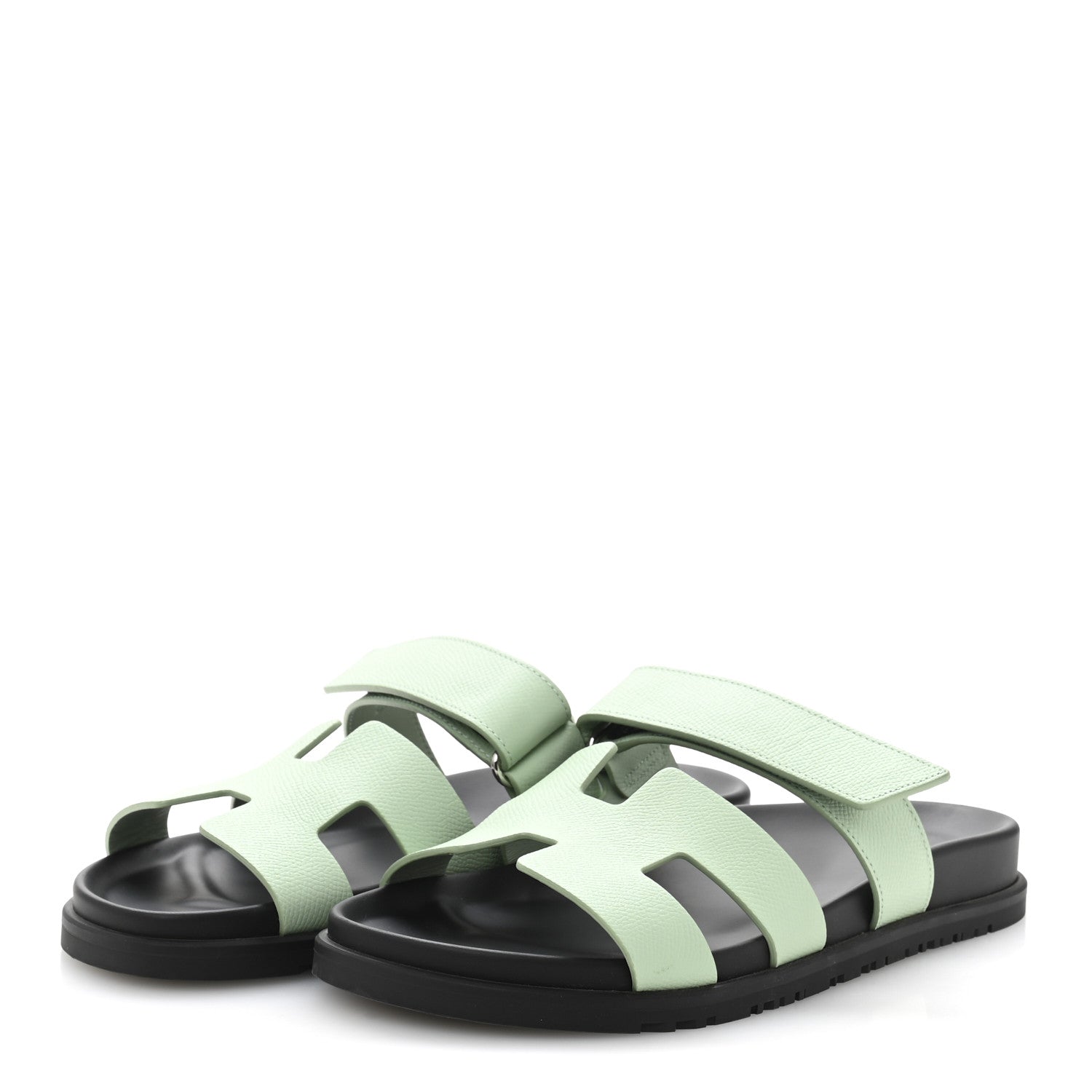 Hermes Epsom Womens Chypre Sandals 40 Vert Jade 4 of 9