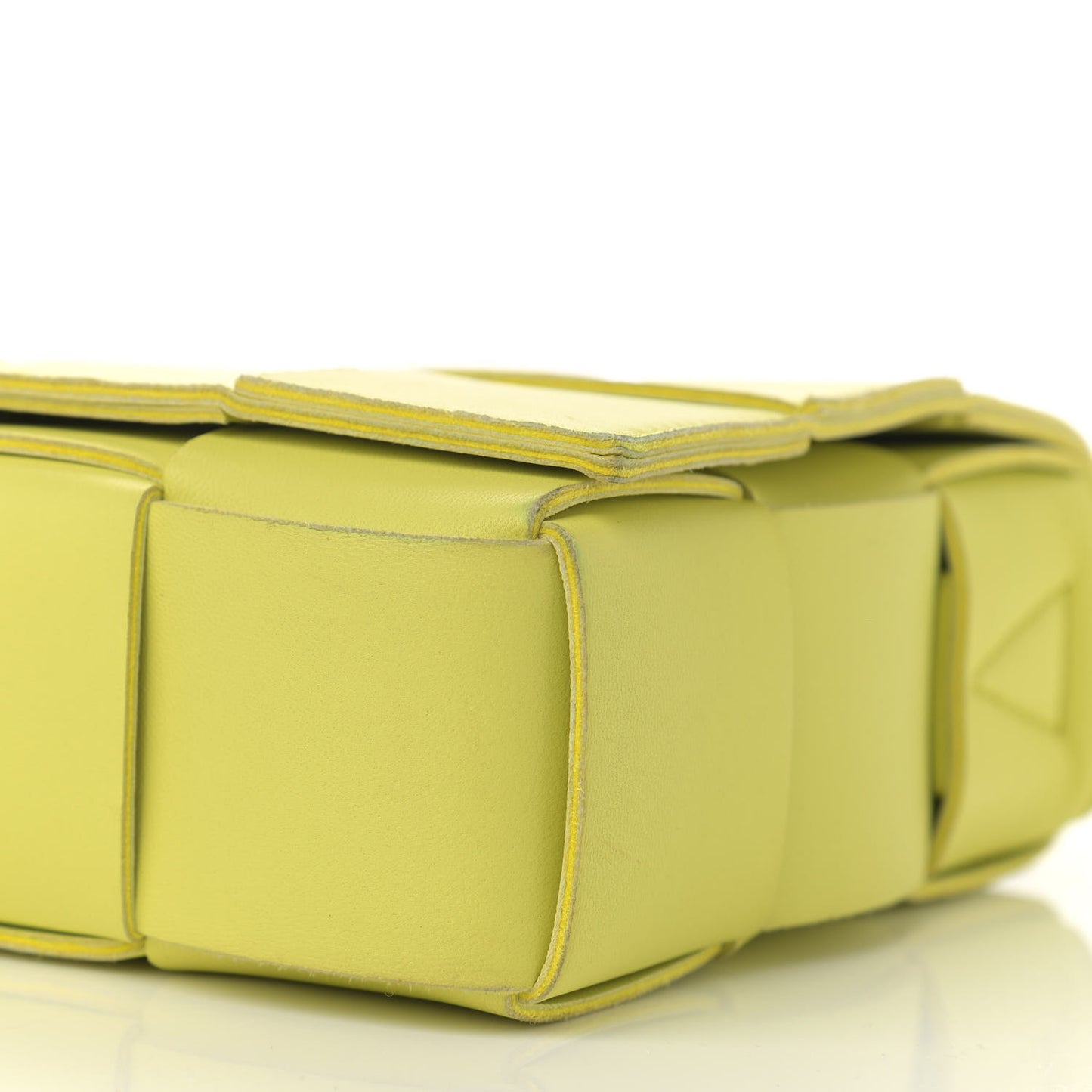 Nappa Maxi Intreccio Cassette Bag Seagrass