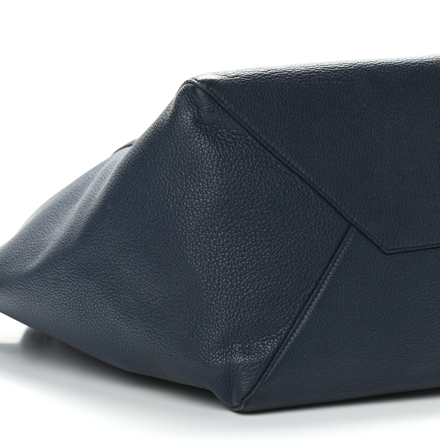 Soft Grained Calfskin Medium Belt Cabas Phantom Deep Blue