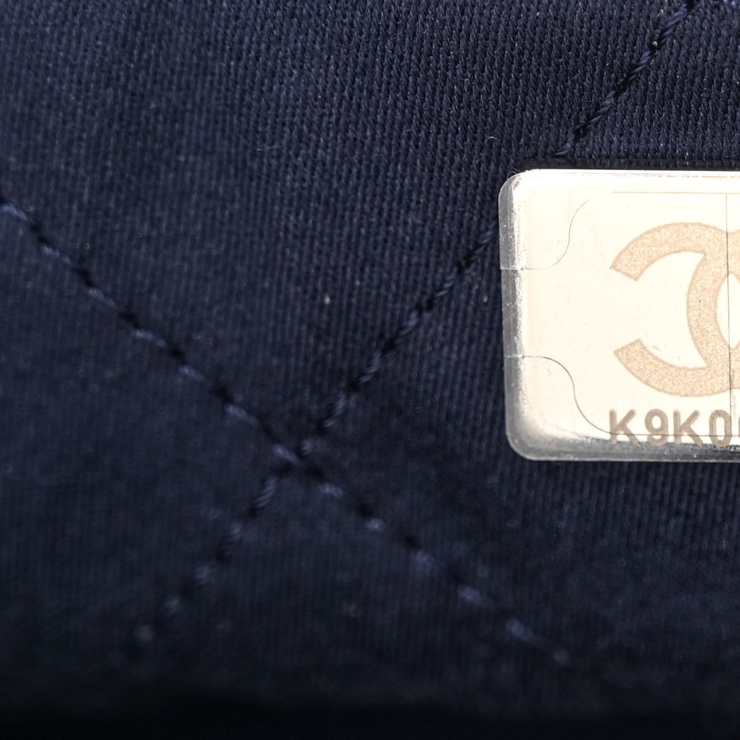 Denim Stitched Quilted Mini Chanel 22 Blue