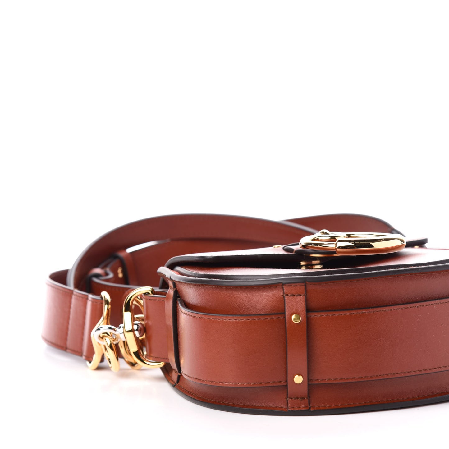 Calfskin Small Tess Bag Sepia Brown