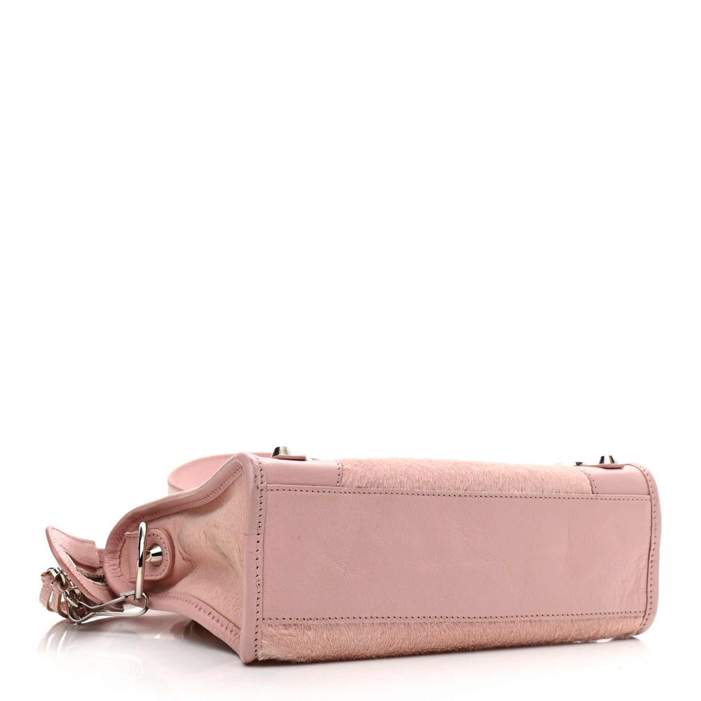 Calf Hair Classic Silver Hardware Mini City Pink