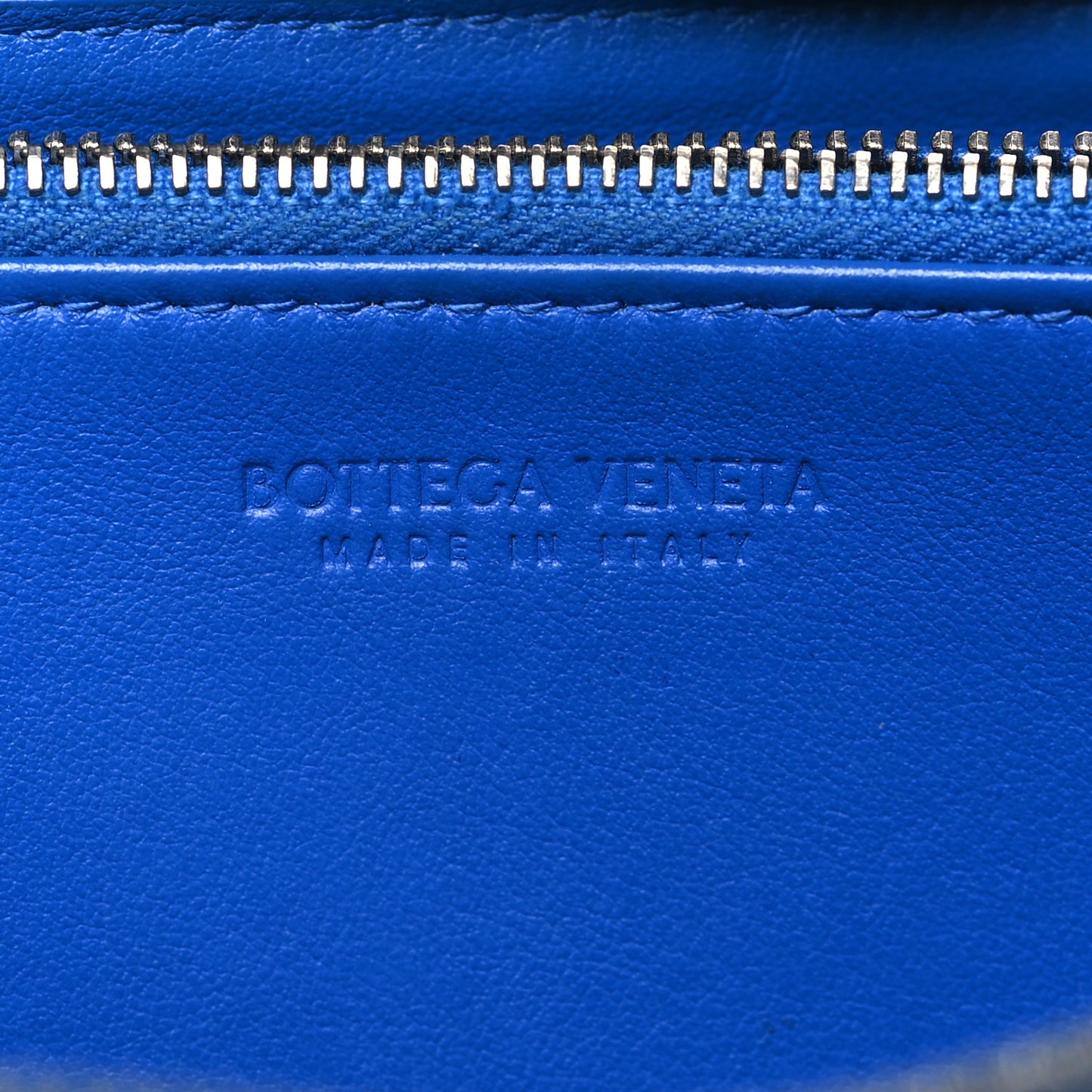 Nappa Intrecciato Zip Around Wallet Thunder