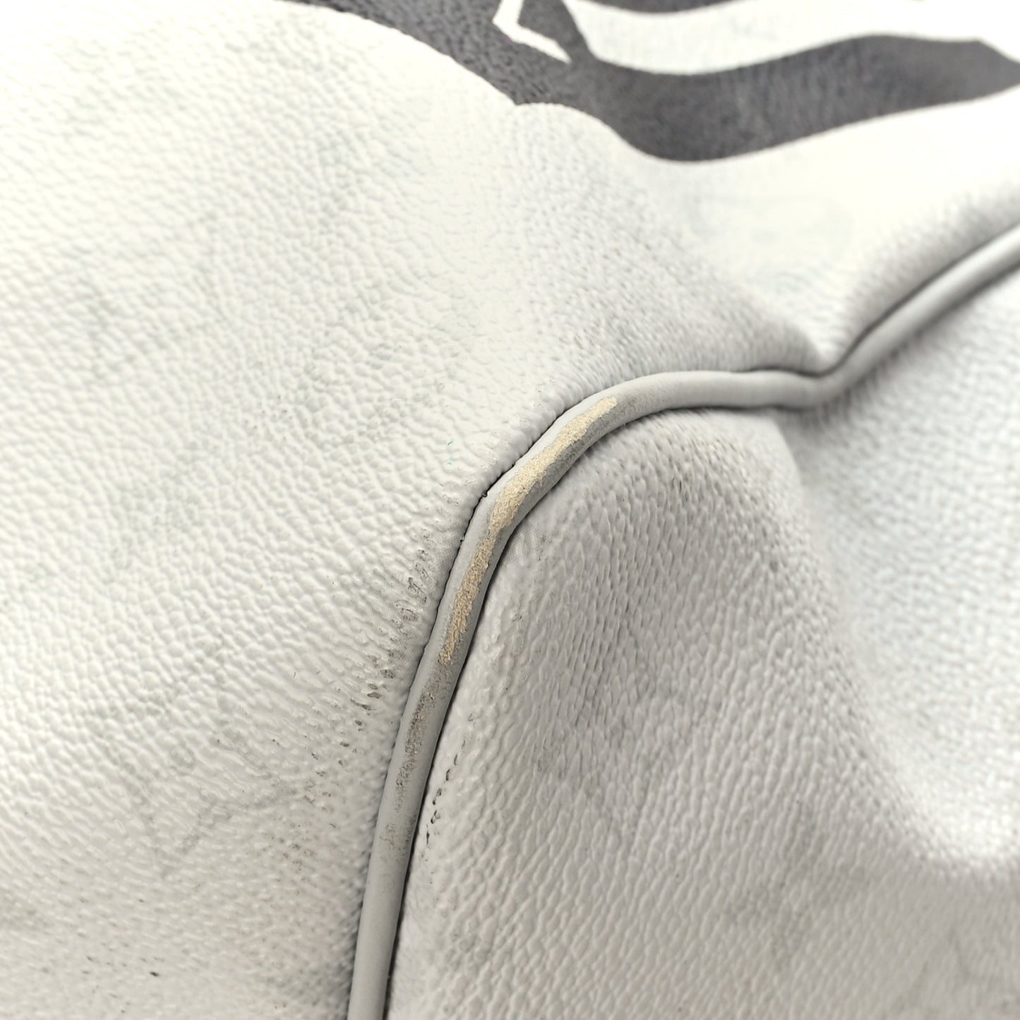 Monogram Logo Keepall Bandouliere 50 White
