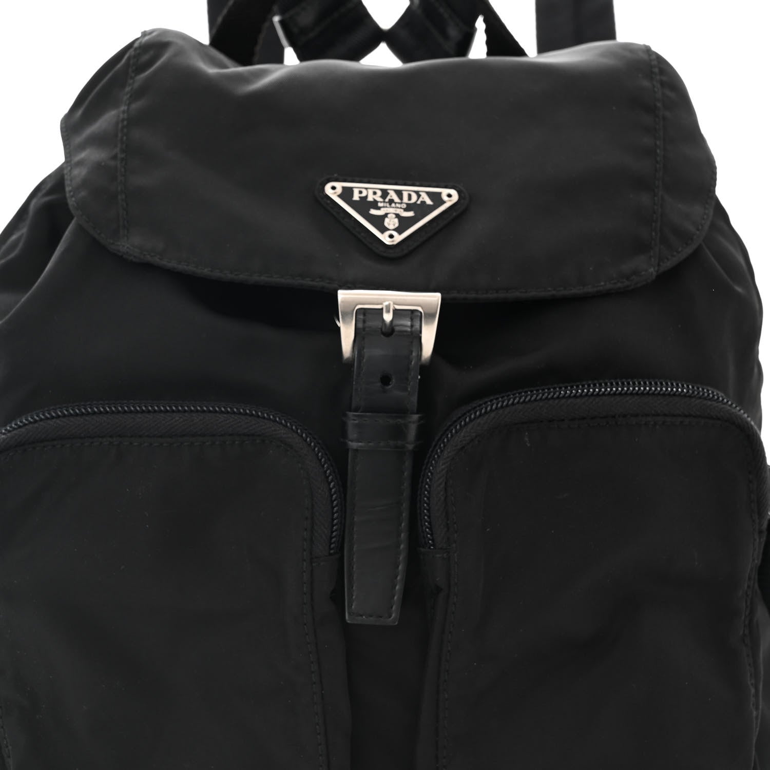 Prada Tessuto Nylon Saffiano Small Backpack Black 8 of 10