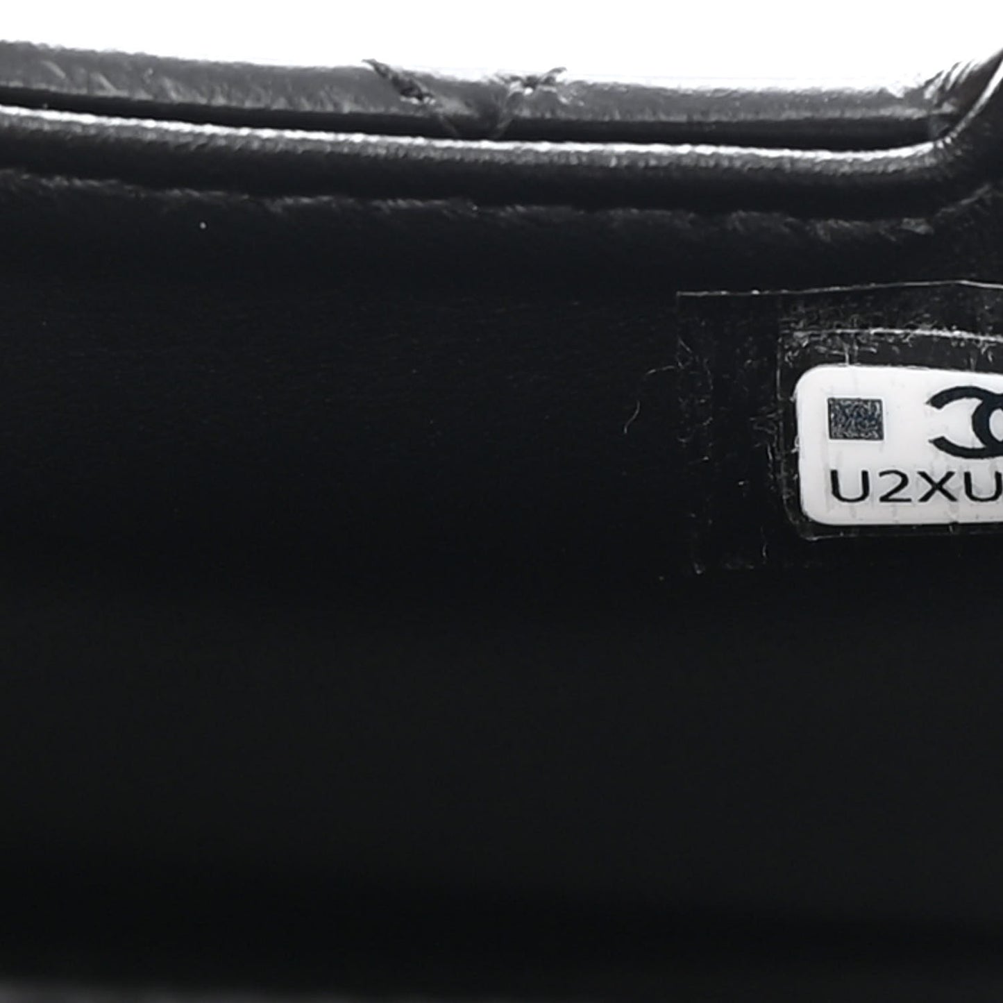 Shiny Aged Calfskin Quilted Mini Nano Kelly Shopper Black