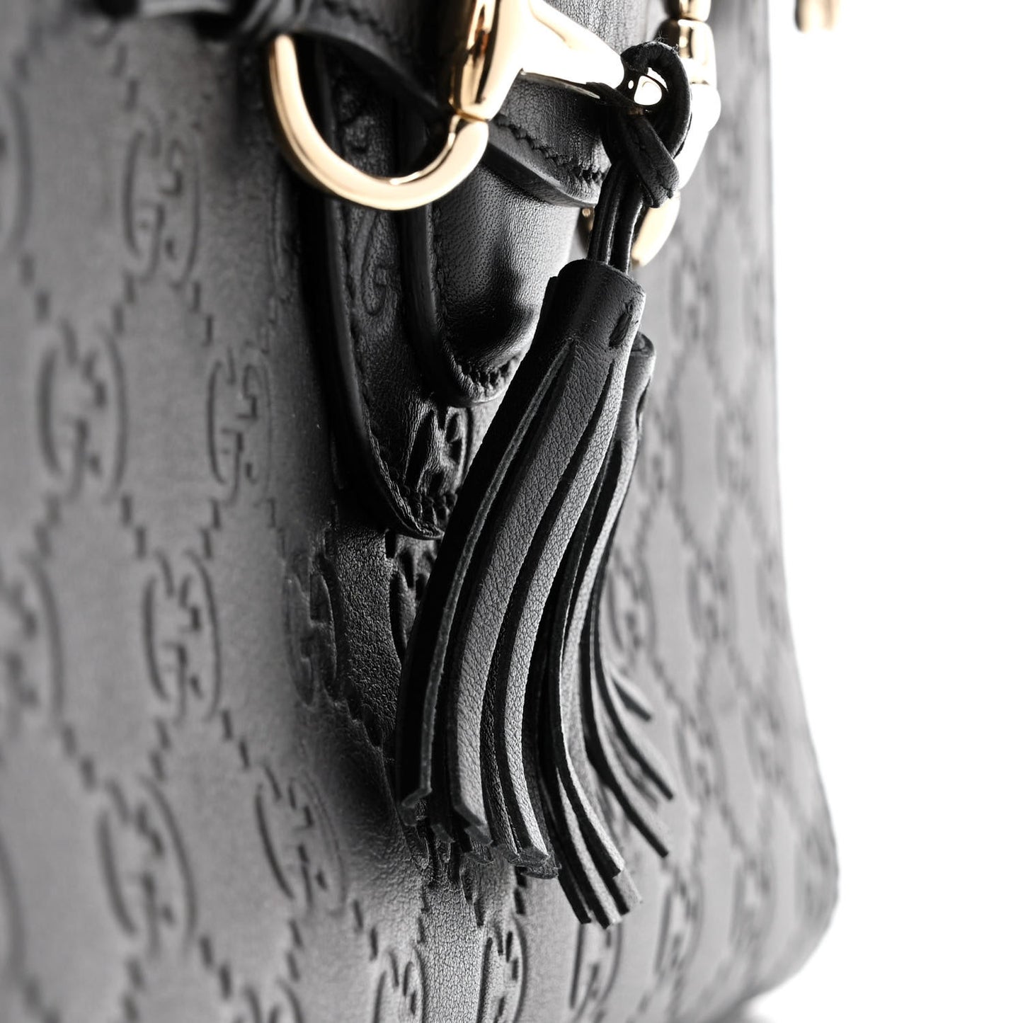 Guccissima Medium Emily Chain Shoulder Bag Black