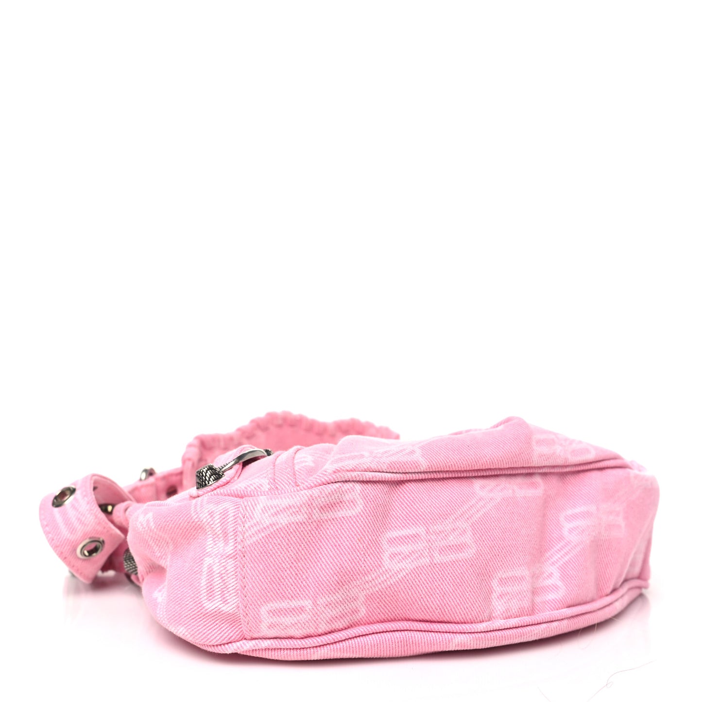 Denim BB Monogram Le Cagole Shoulder Bag XS Pink