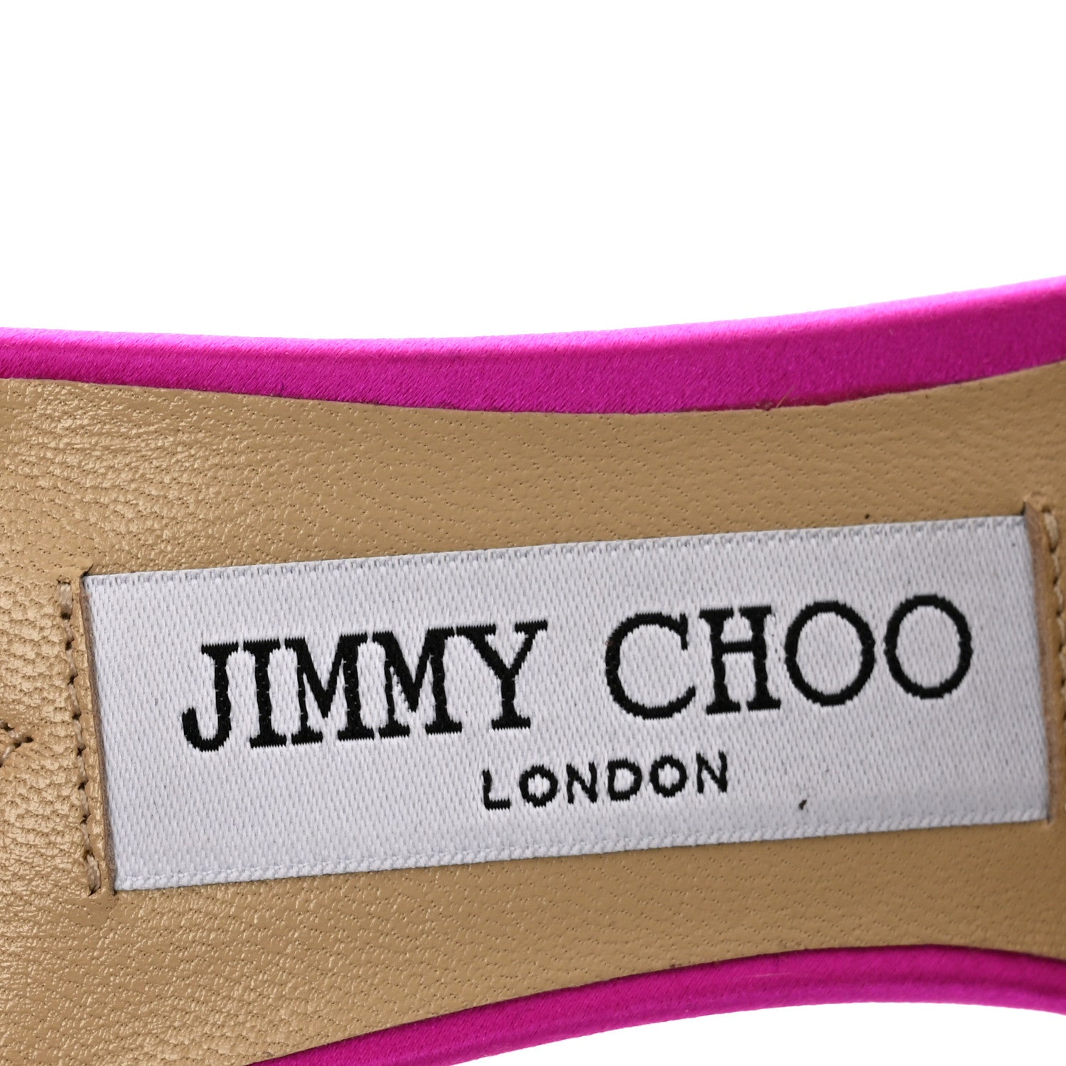 Jimmy Choo Satin Crystal Saeda 100 Pumps 37.5 Fuchsia 6 of 8