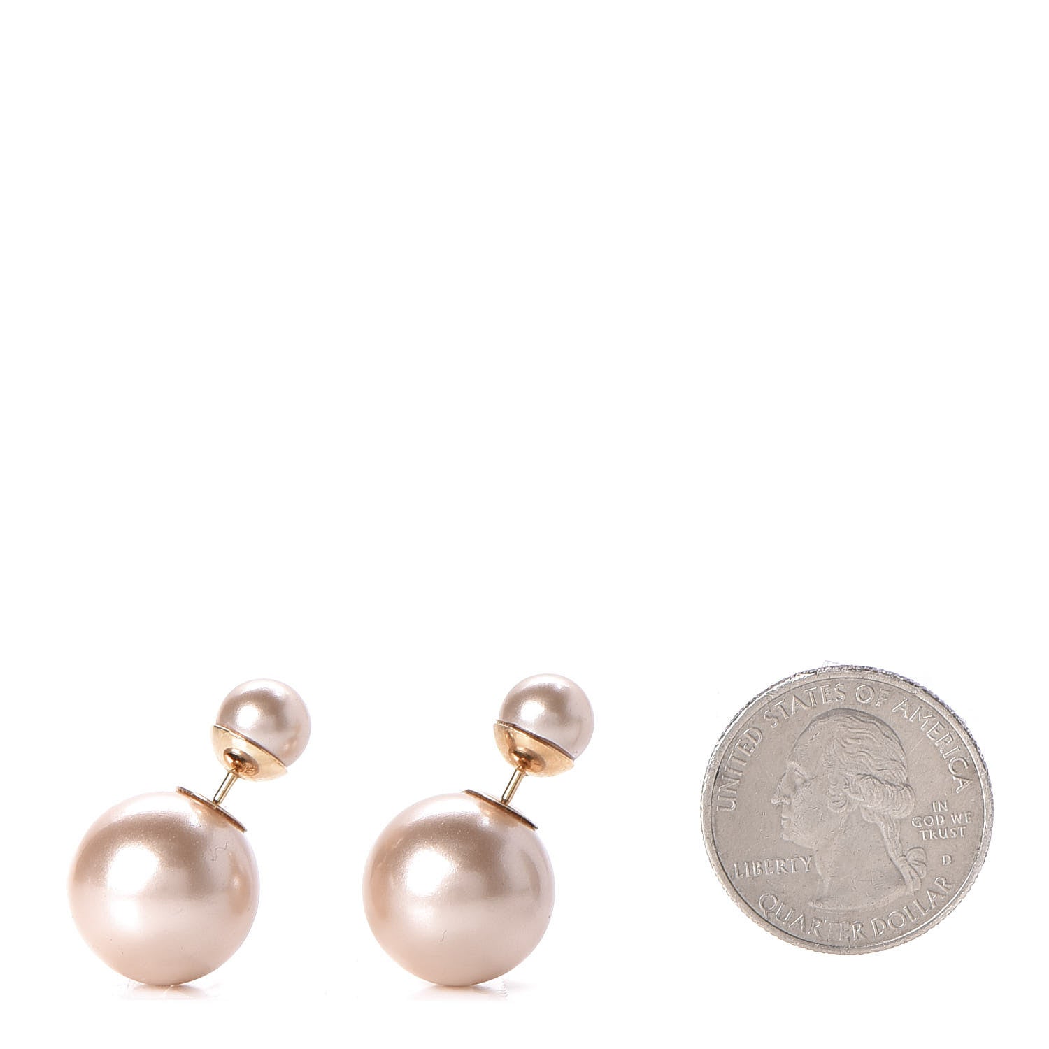 Christian Dior Pearl Mise En Dior Tribal Earrings Pink 2 of 6