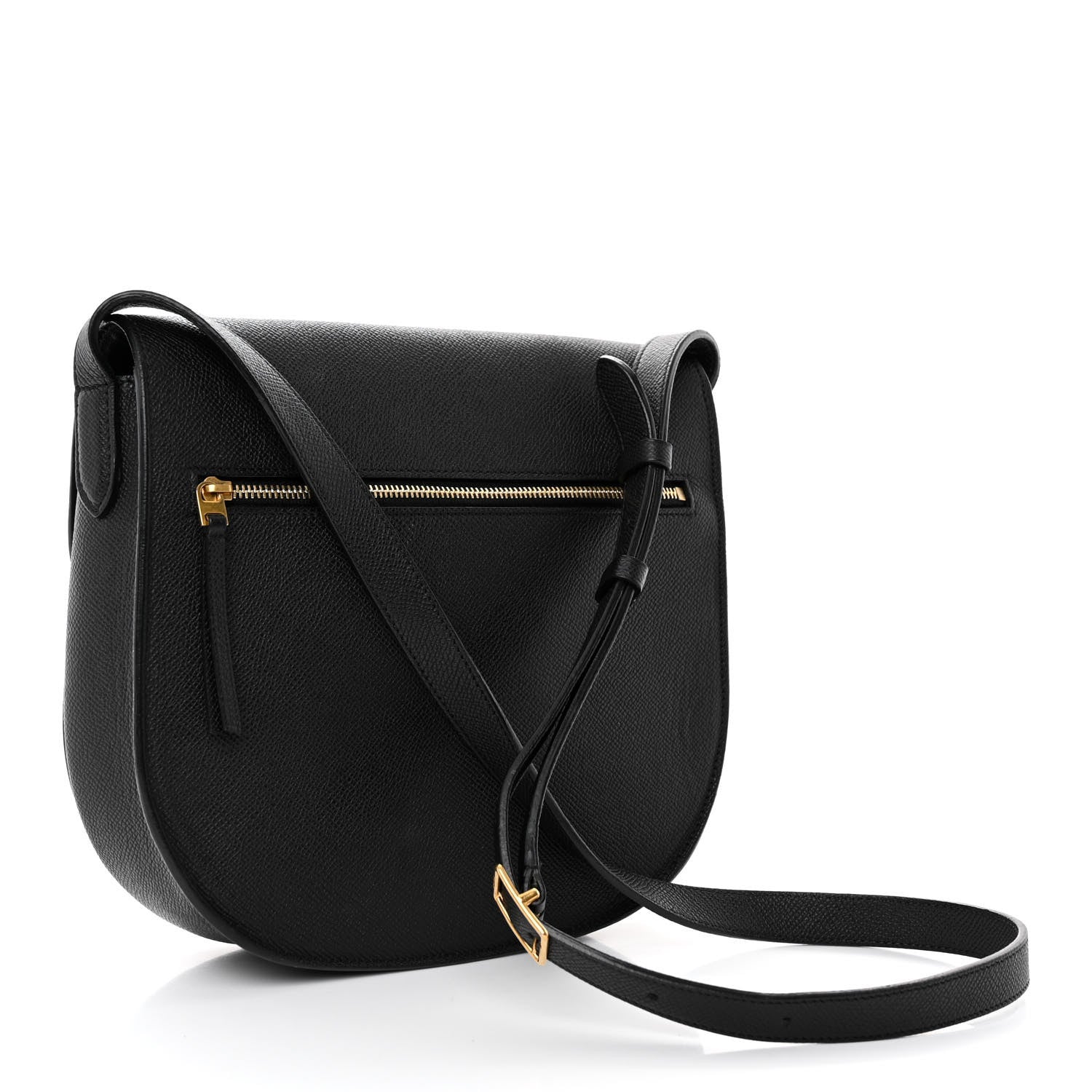 Celine Grained Calfskin Small Trotteur Black 3 of 10