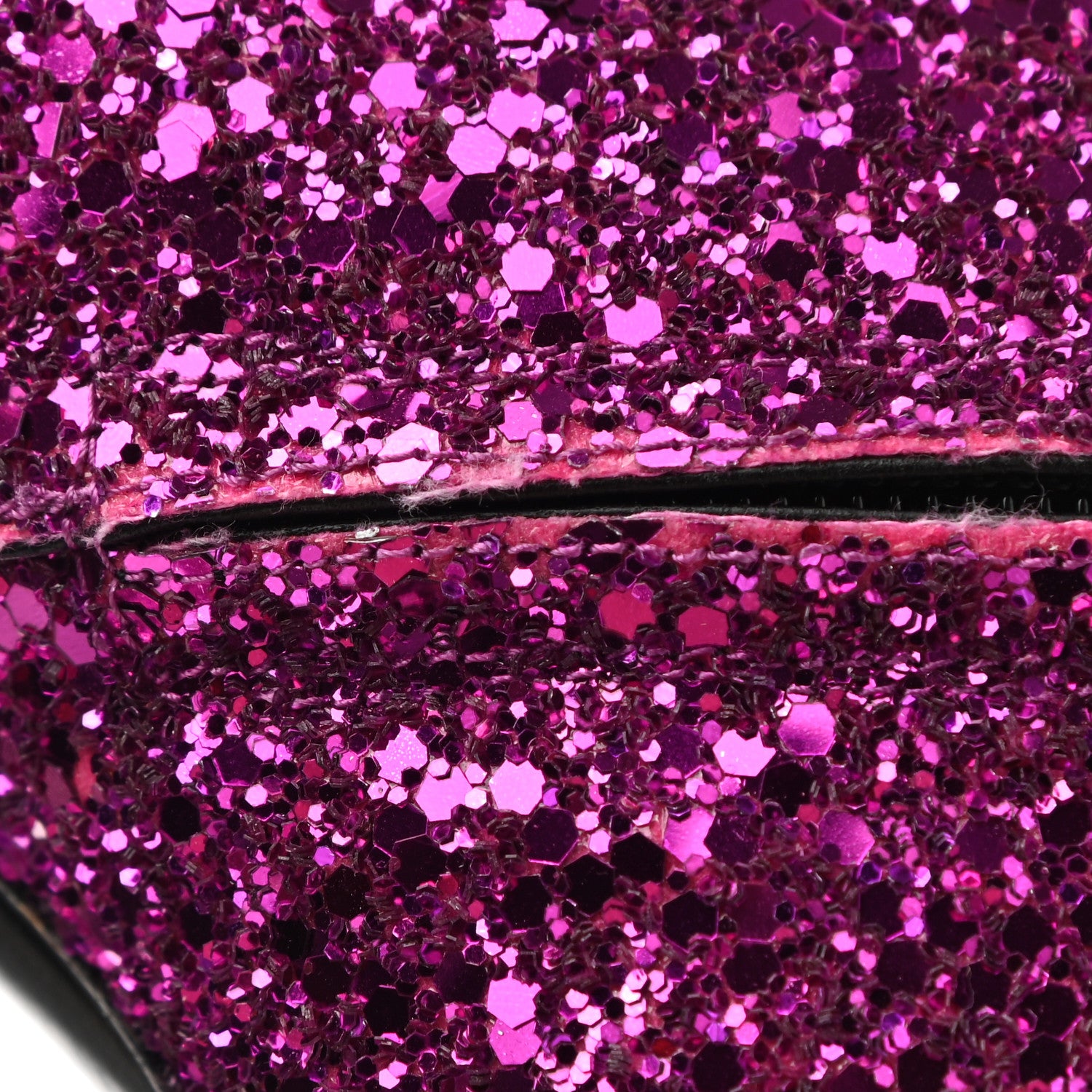Saint Laurent Glitter Lou 95 Zip Bootie 38.5 Pink 10 of 12