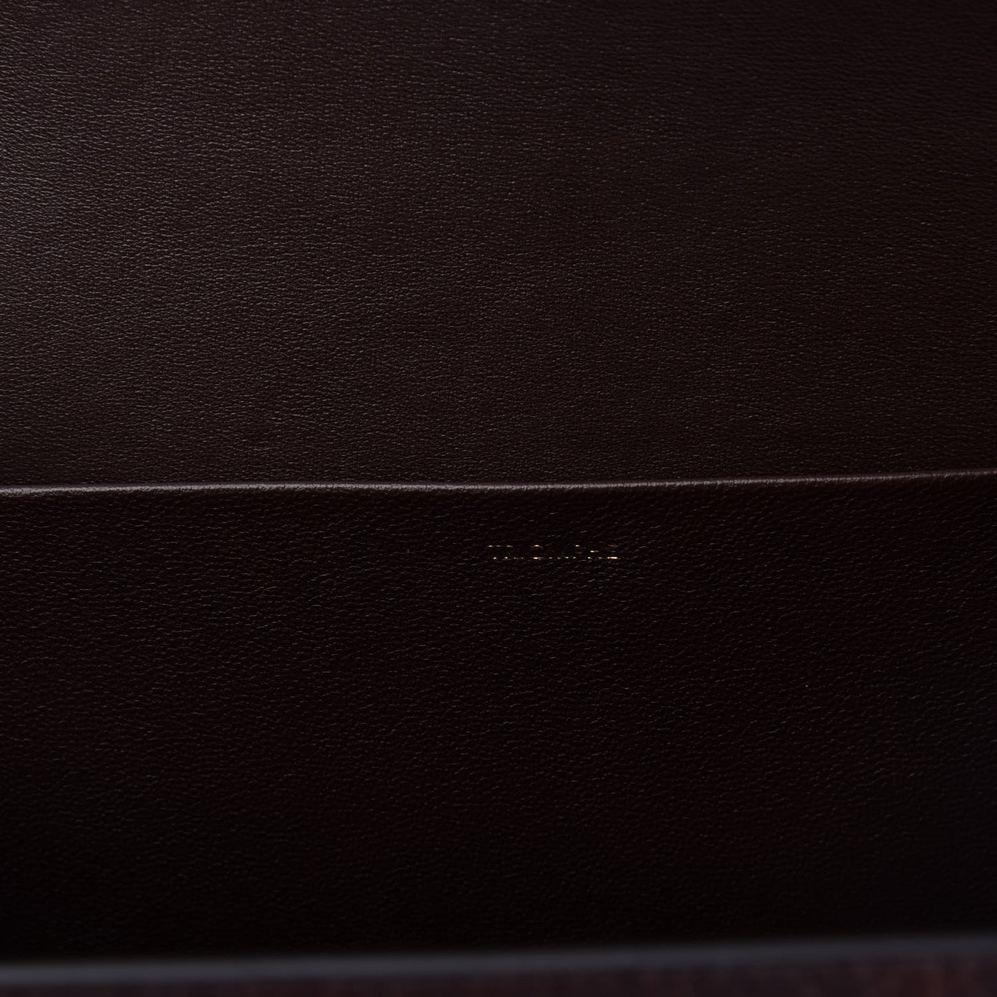 Snakeskin Triomphe Clutch Brown