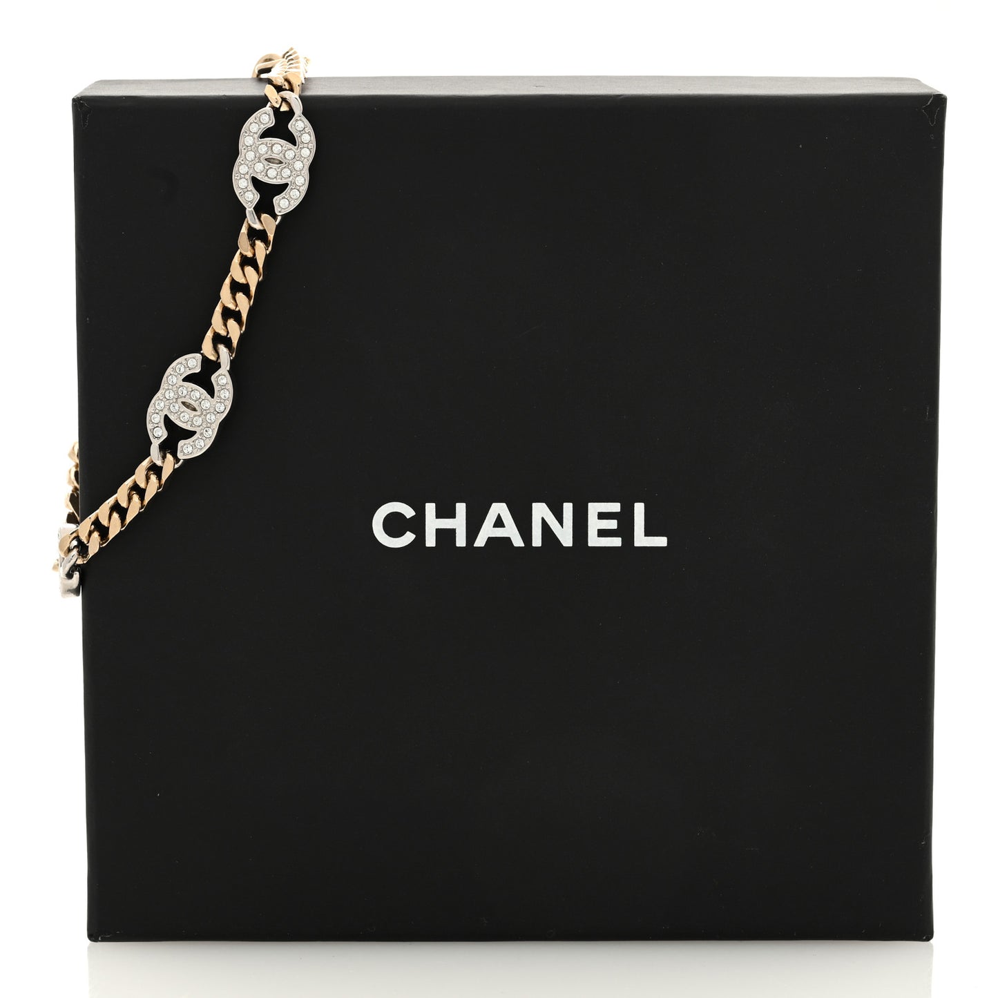 Crystal CC Chain Bracelet Gold Silver