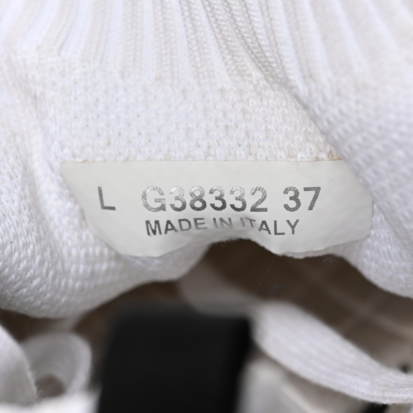 Knit Womens CC Sneakers 37 White Black