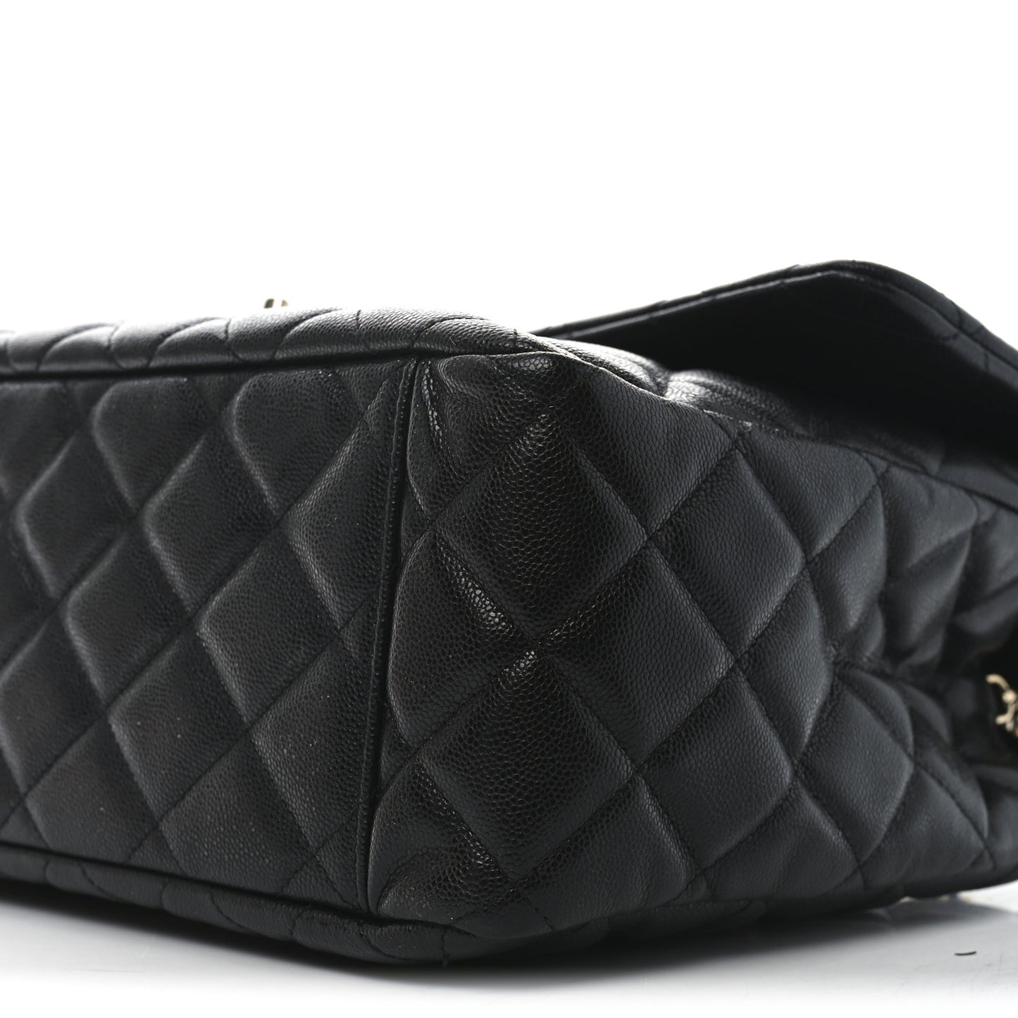 Caviar Quilted XXL Travel Flap Bag Black