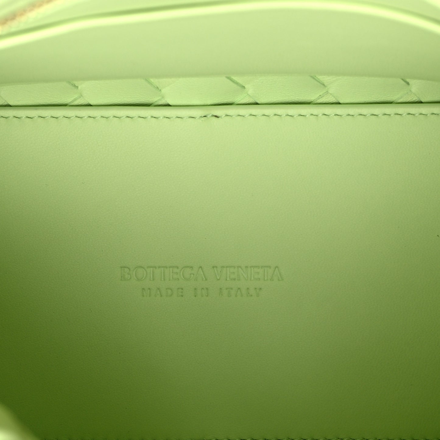 Nappa Intrecciato Small Andiamo Shoulder Bag Fennel