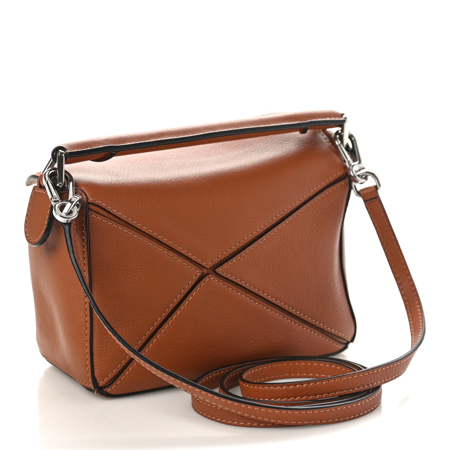 Calfskin Mini Puzzle Bag Tan
