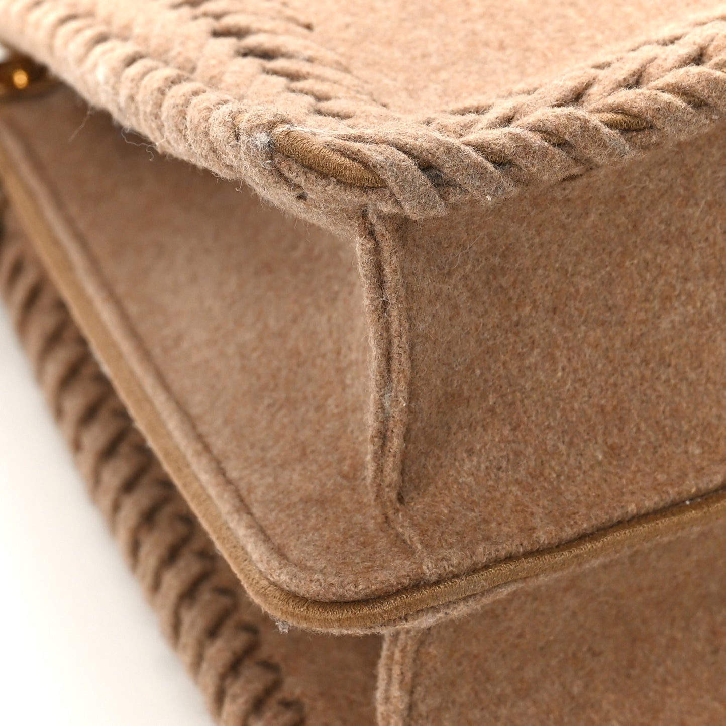 Flannel Woven Medium Peekaboo I SEE U Satchel Brown