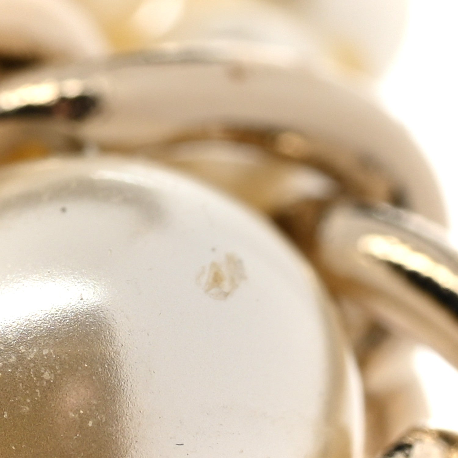 Chanel Pearl Crystal CC Pendant Lanyard Necklace Gold 9 of 9