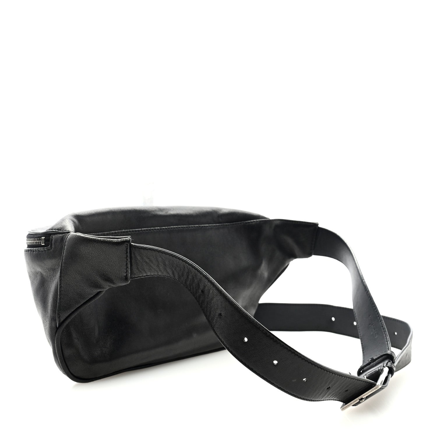 Saint Laurent Calfskin Monogram Belt Bag Black 3 of 8