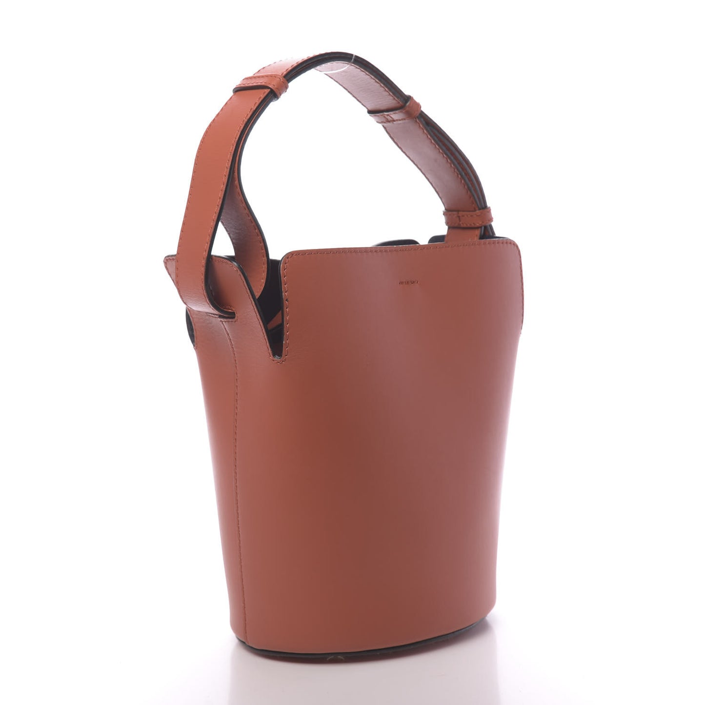 Supple Calfskin Small Bucket Orange