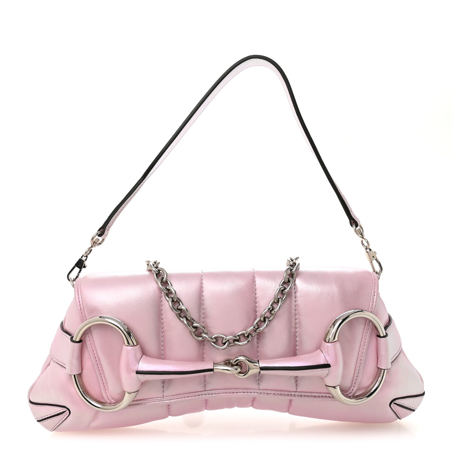 Gucci Iridescent Nappa Vertical Matelasse Medium Maxi Horsebit