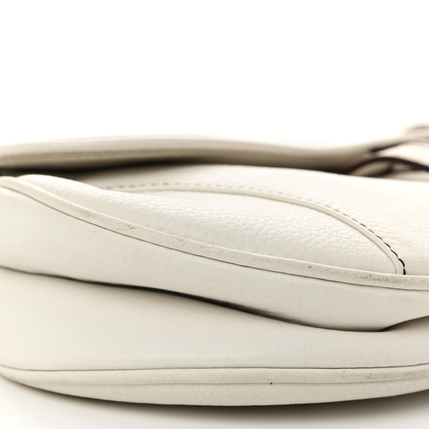 Calfskin Saddle Bag White
