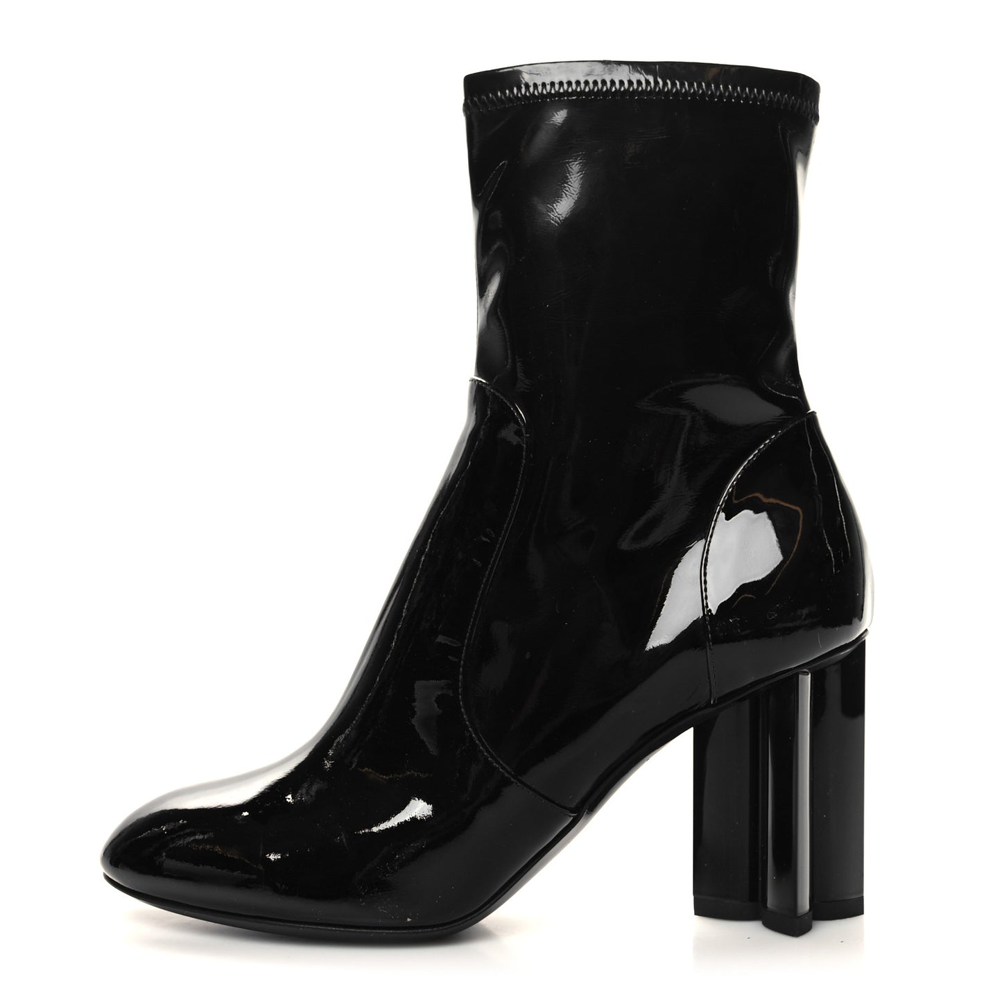 Patent Uniformes Silhouette Ankle Boots 36 Black