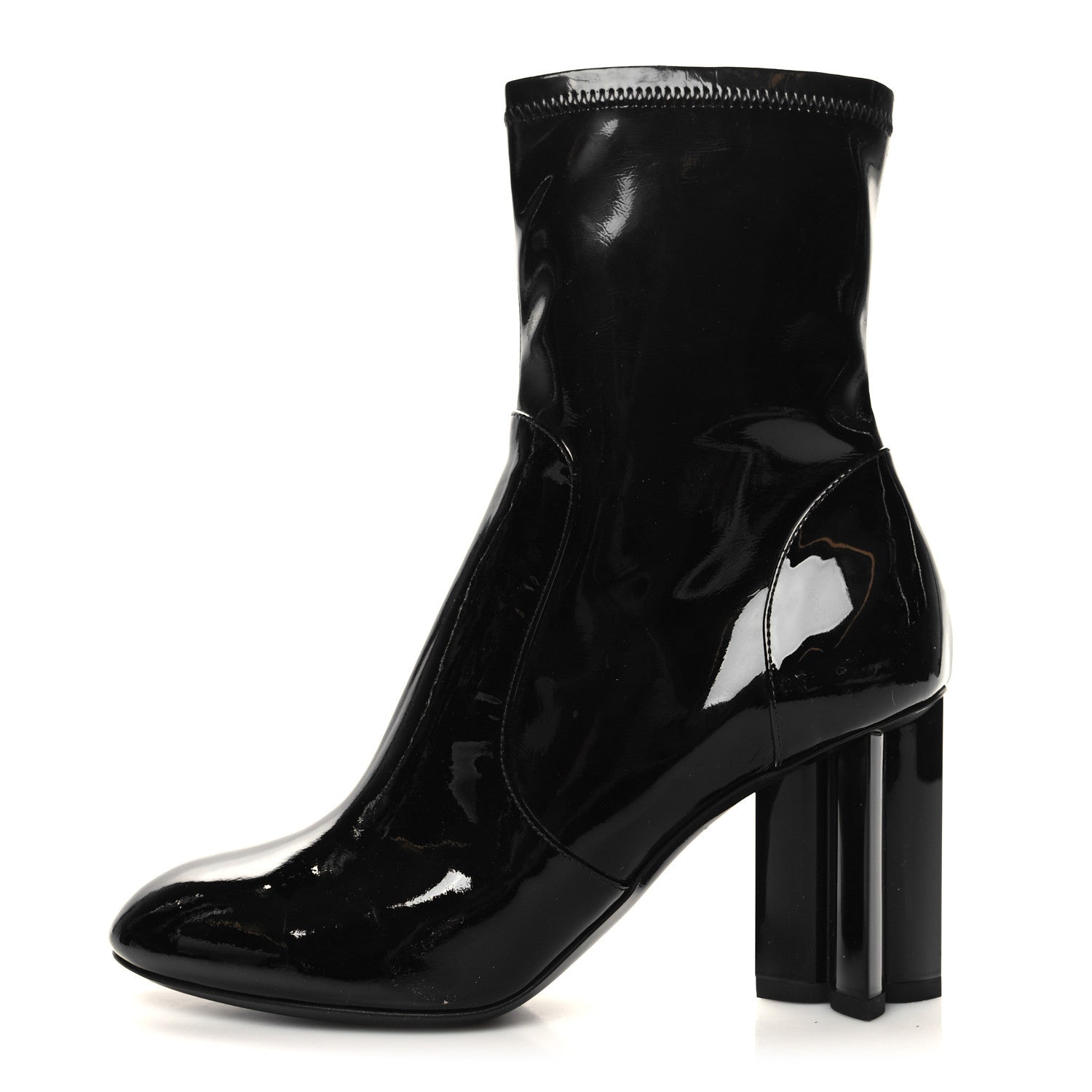Louis Vuitton Patent Uniformes Silhouette Ankle Boots 36 Black 1 of 7