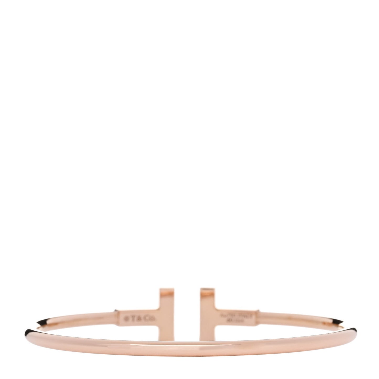 18K Rose Gold Diamond Black Onyx T Wire Bracelet
