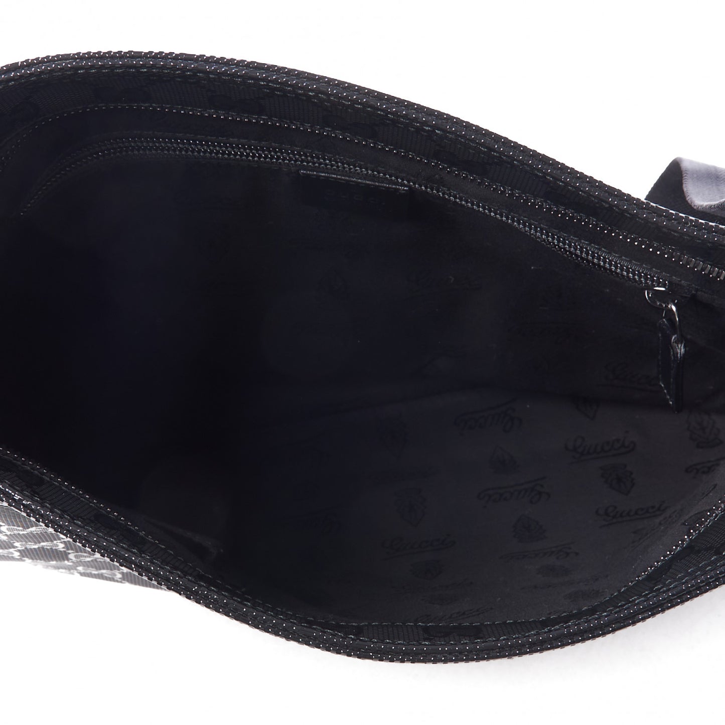 Imprime Monogram Medium Flat Messenger Bag Black