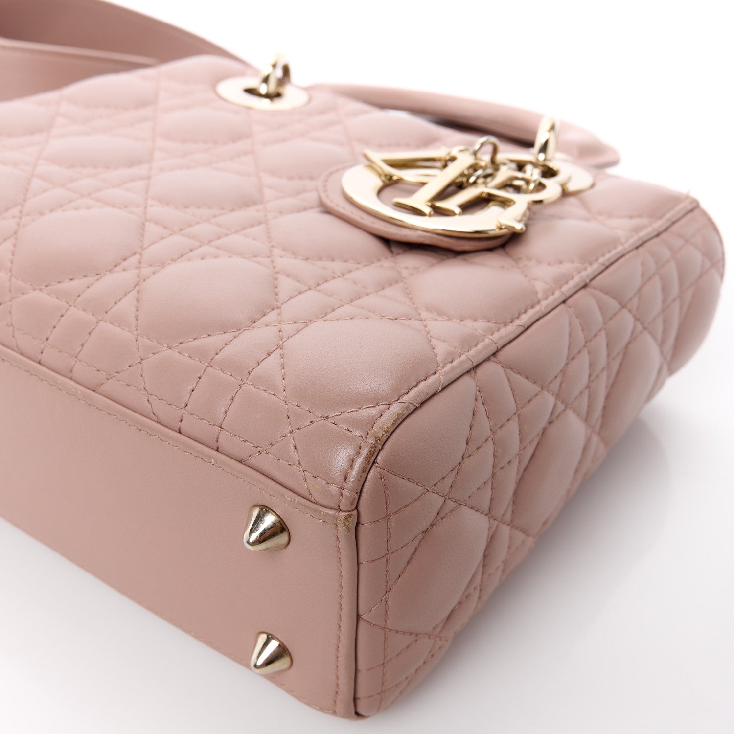 Christian Dior Lambskin Cannage Small My ABCDior Lady Dior Fard 12 of 13